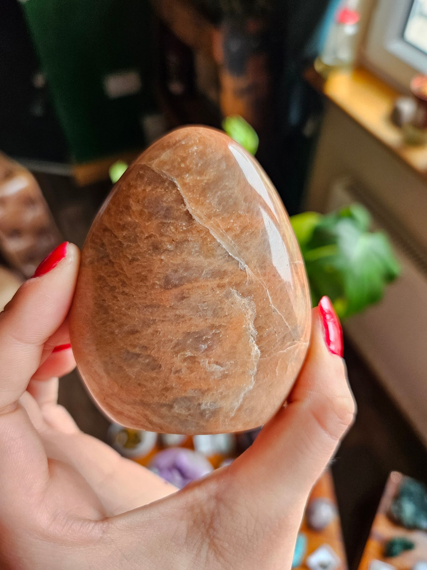 Peach Moonstone freeform - A