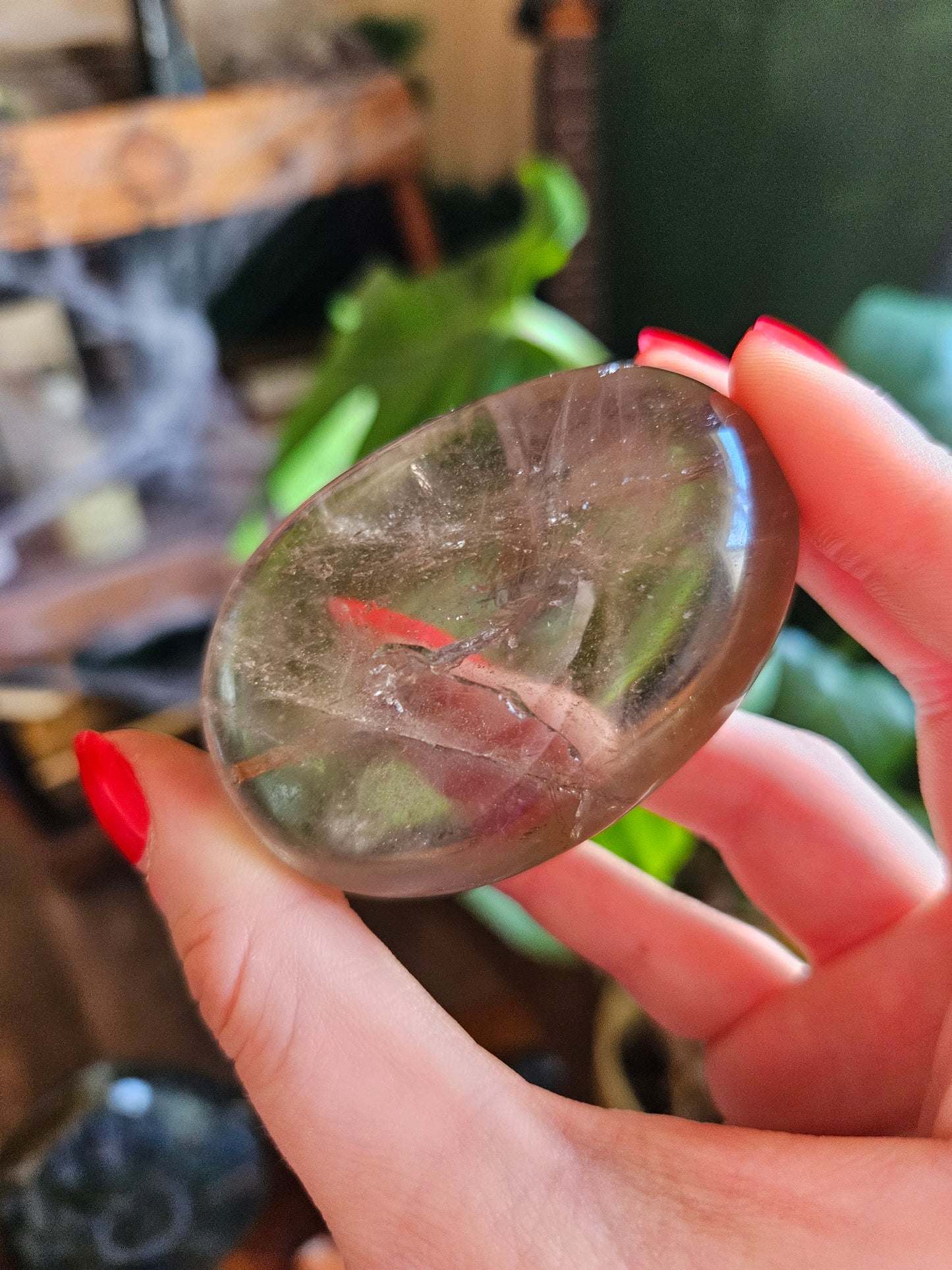 Smoky Quartz palmstone