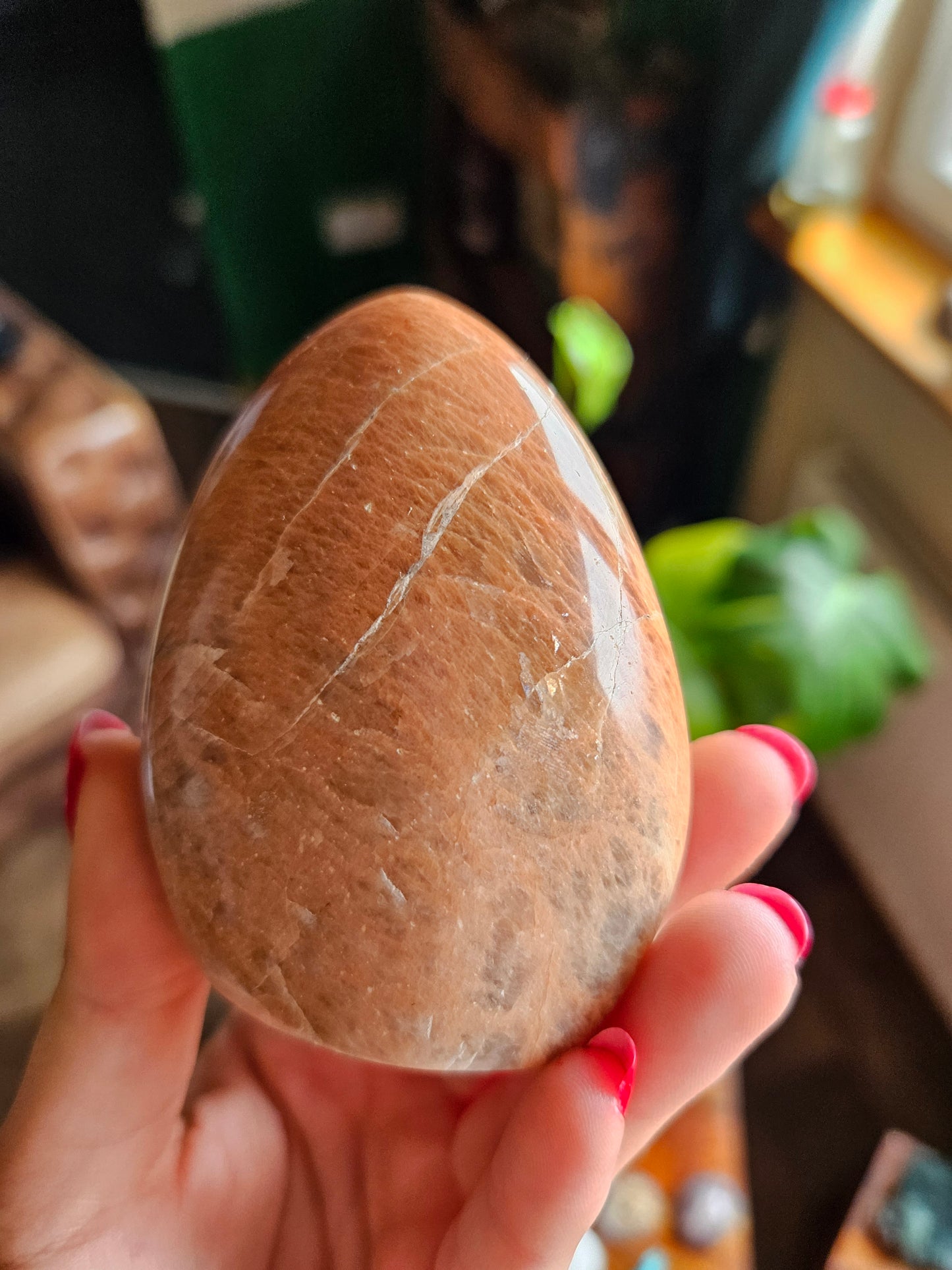 Peach Moonstone freeform - A