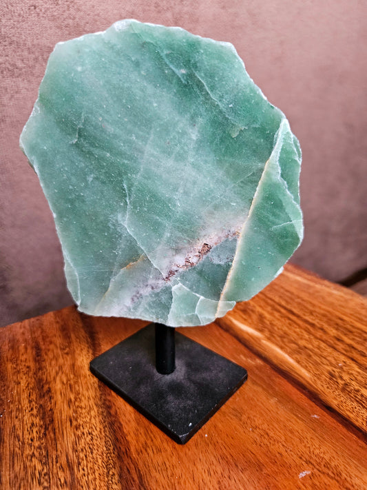 Green Aventurine on stand