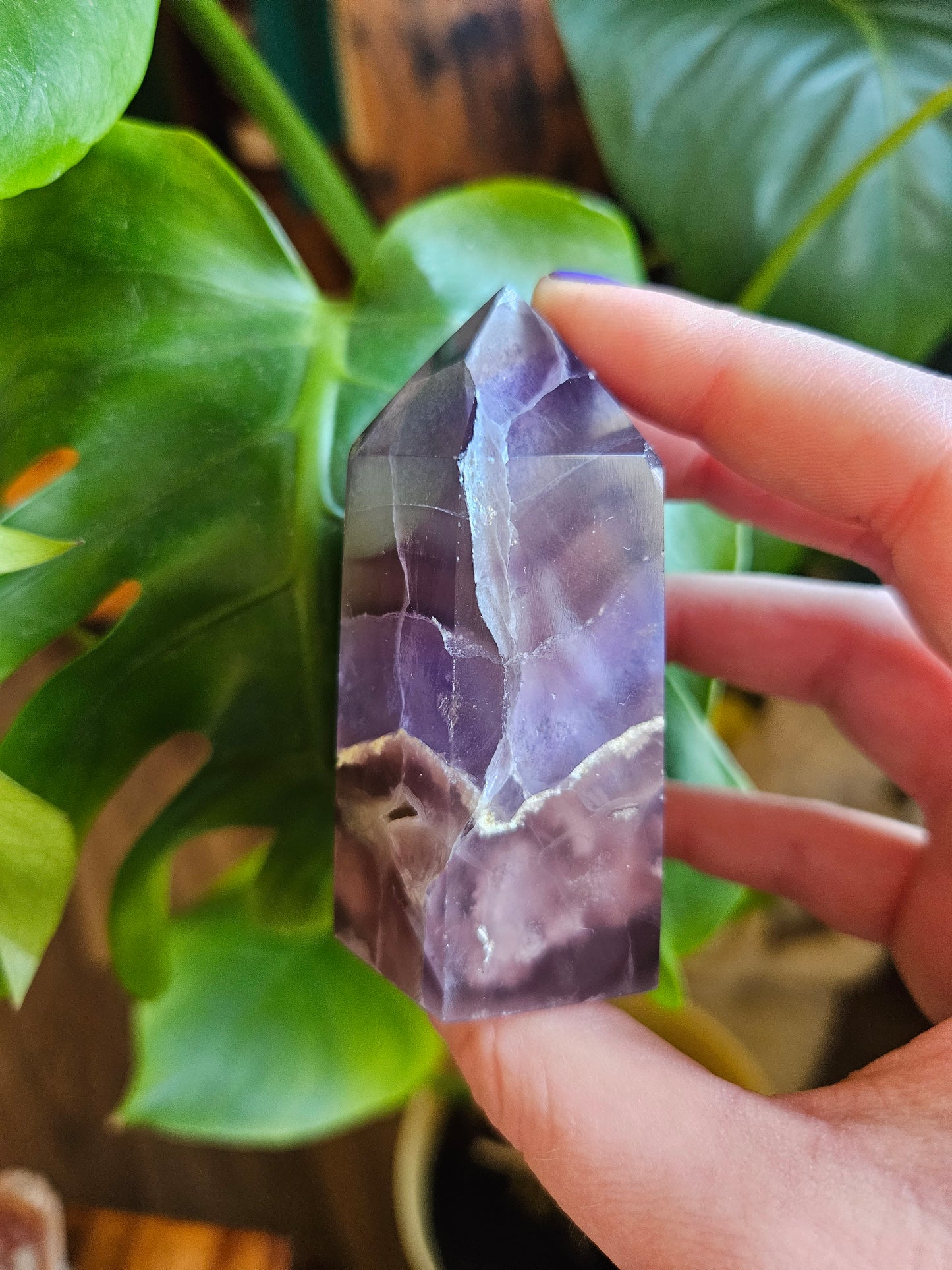 Large Purple Fluorite tower