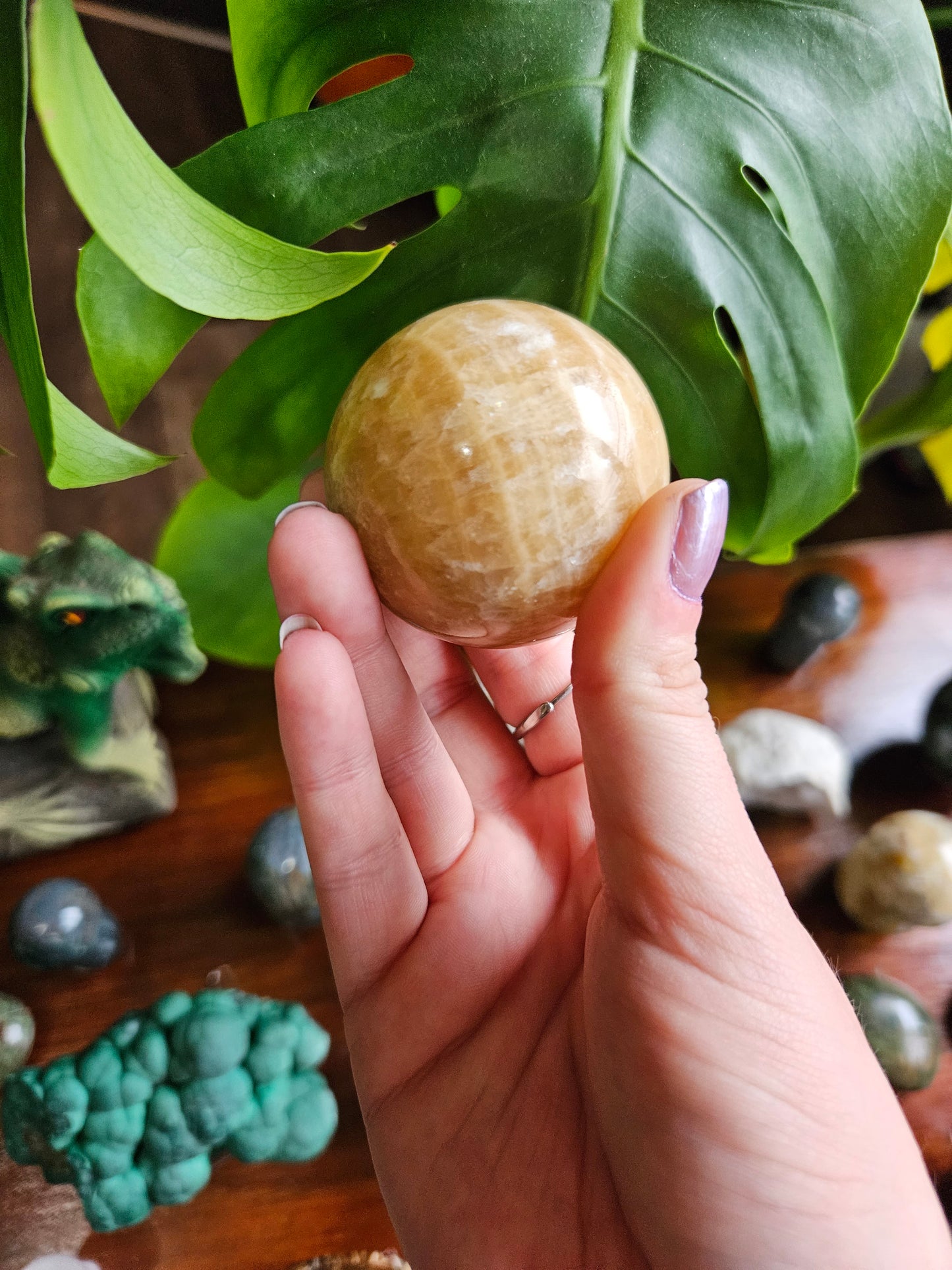 Honey Calcite planet