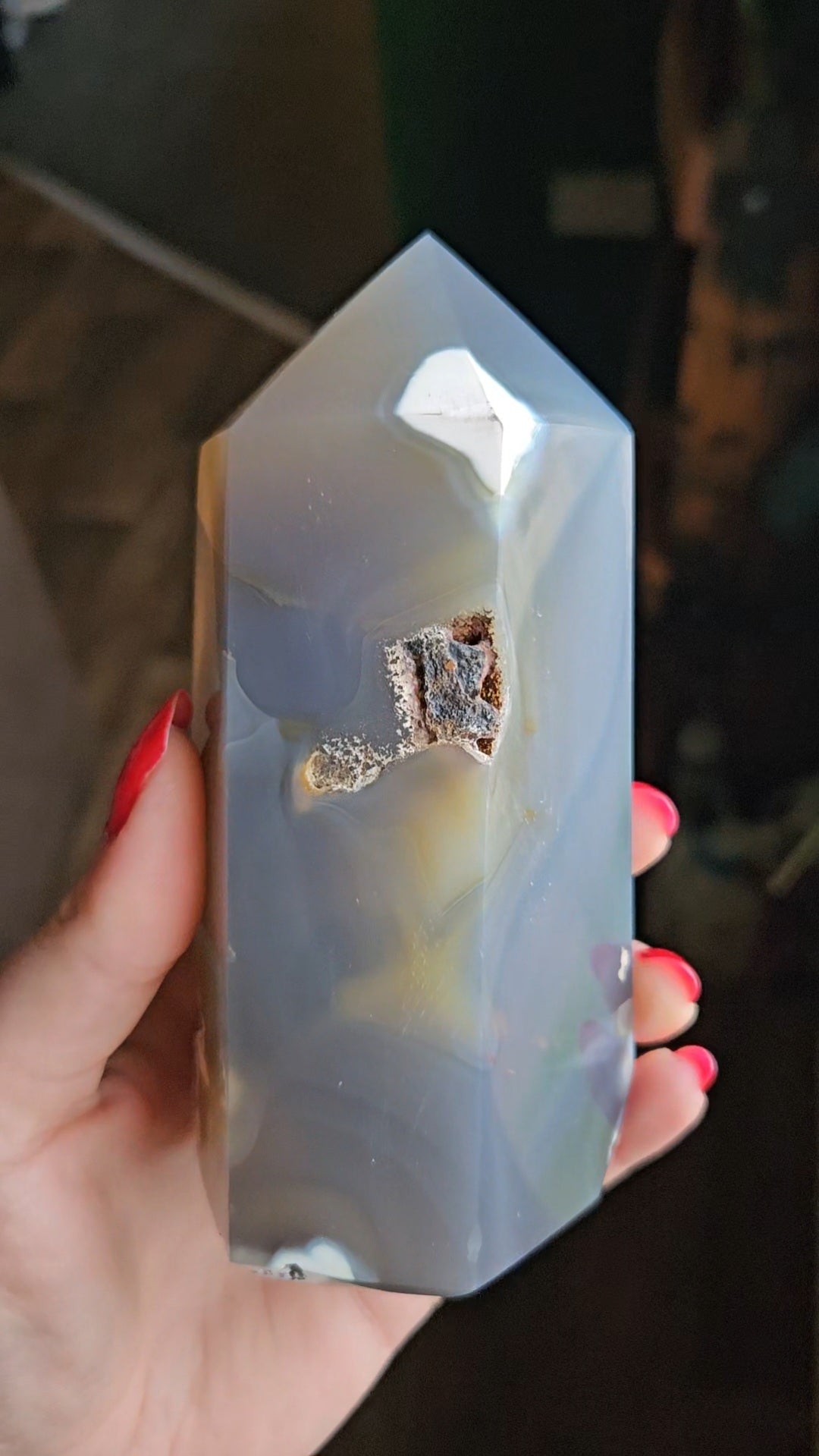 XL Orca Agate tower - 635g