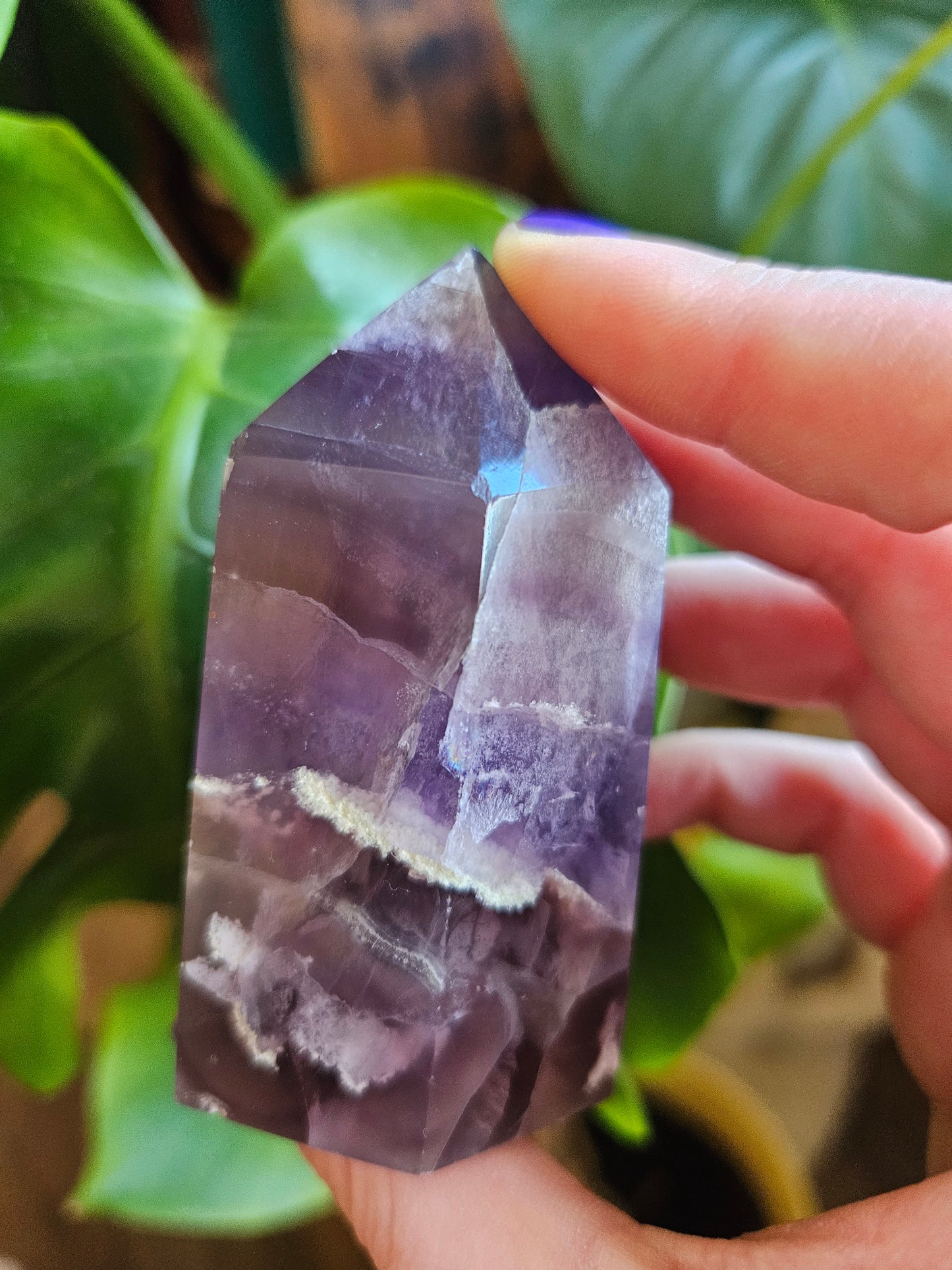 Large Purple Fluorite tower