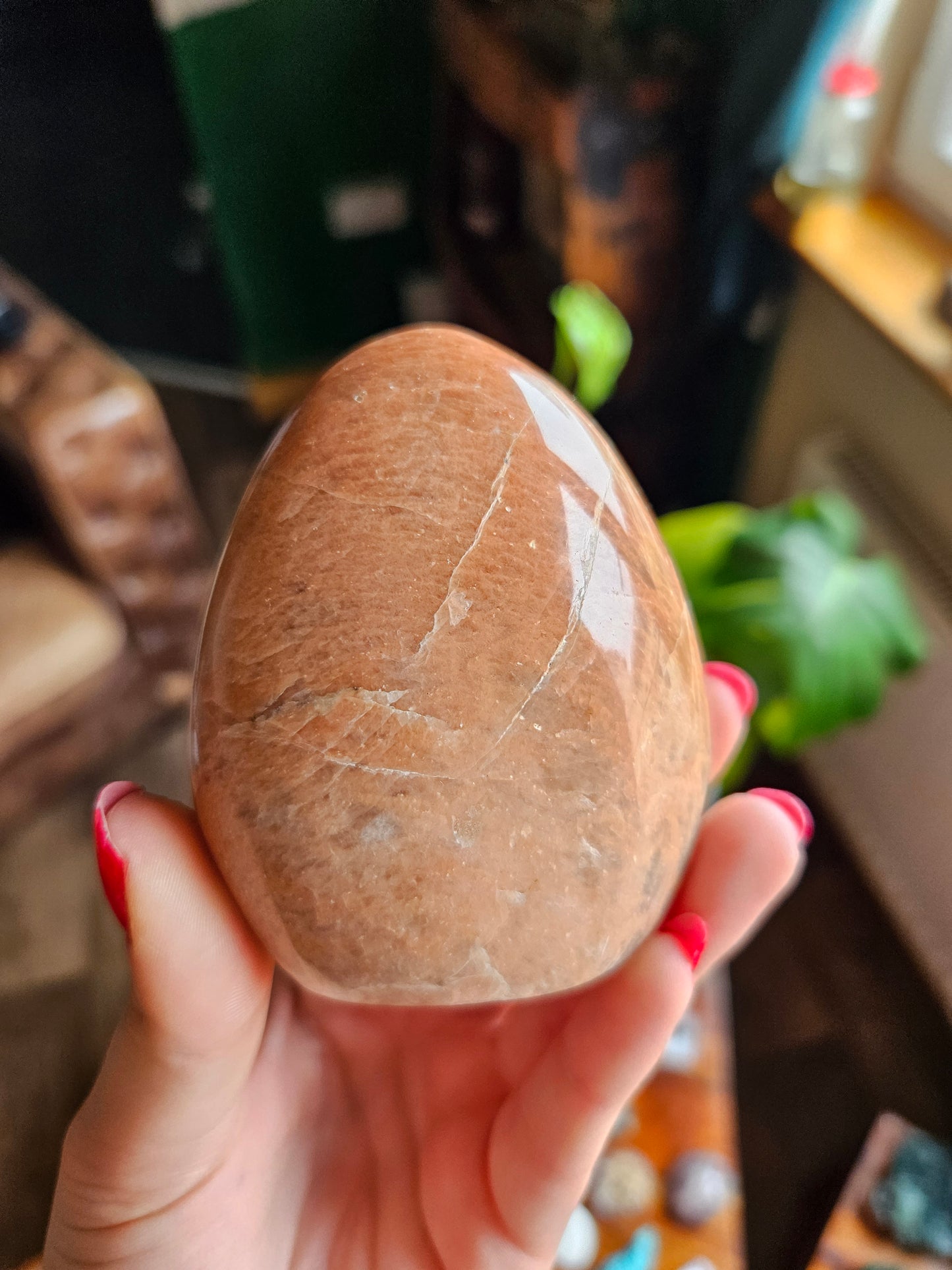 Peach Moonstone freeform - A