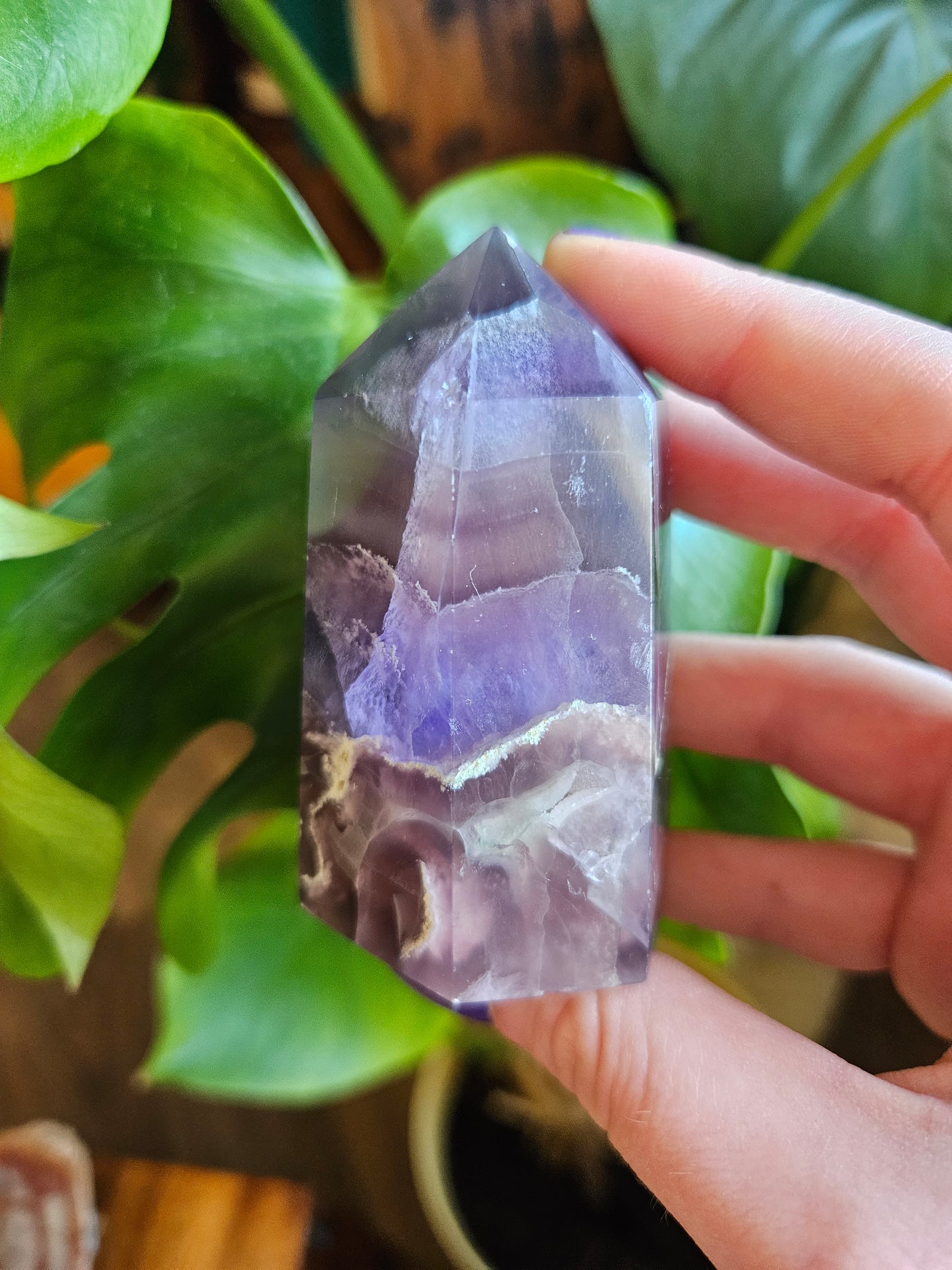 Large Purple Fluorite tower