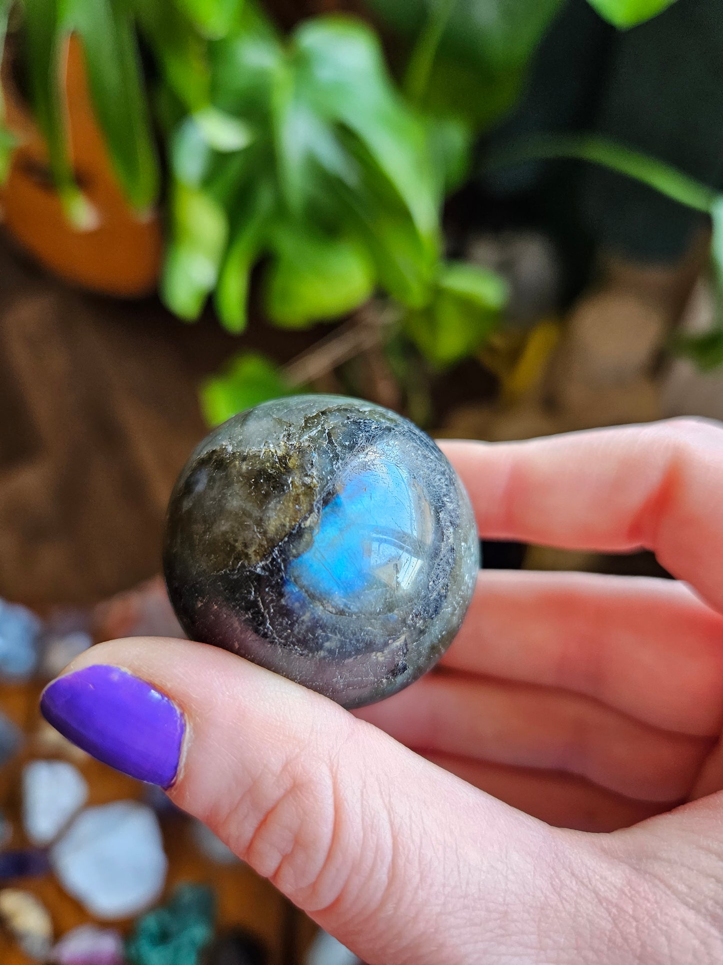Labradorite egg