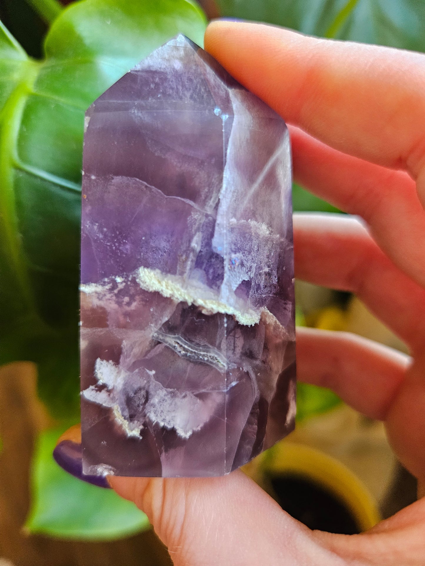 Large Purple Fluorite tower