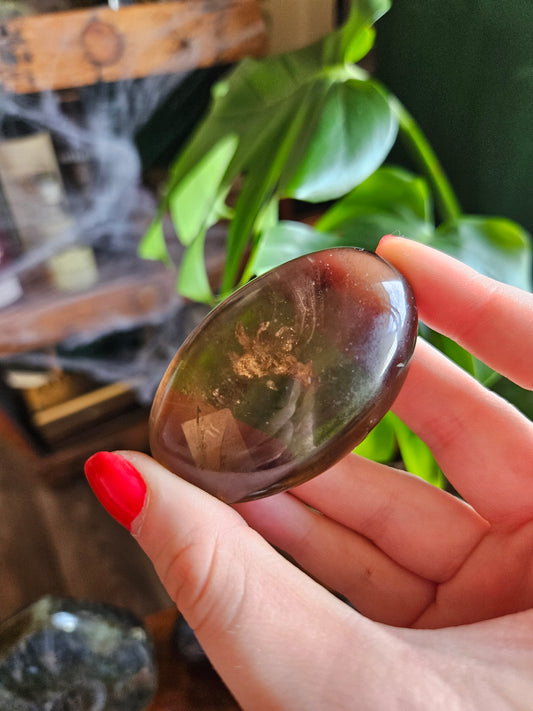 Smoky Quartz palmstone