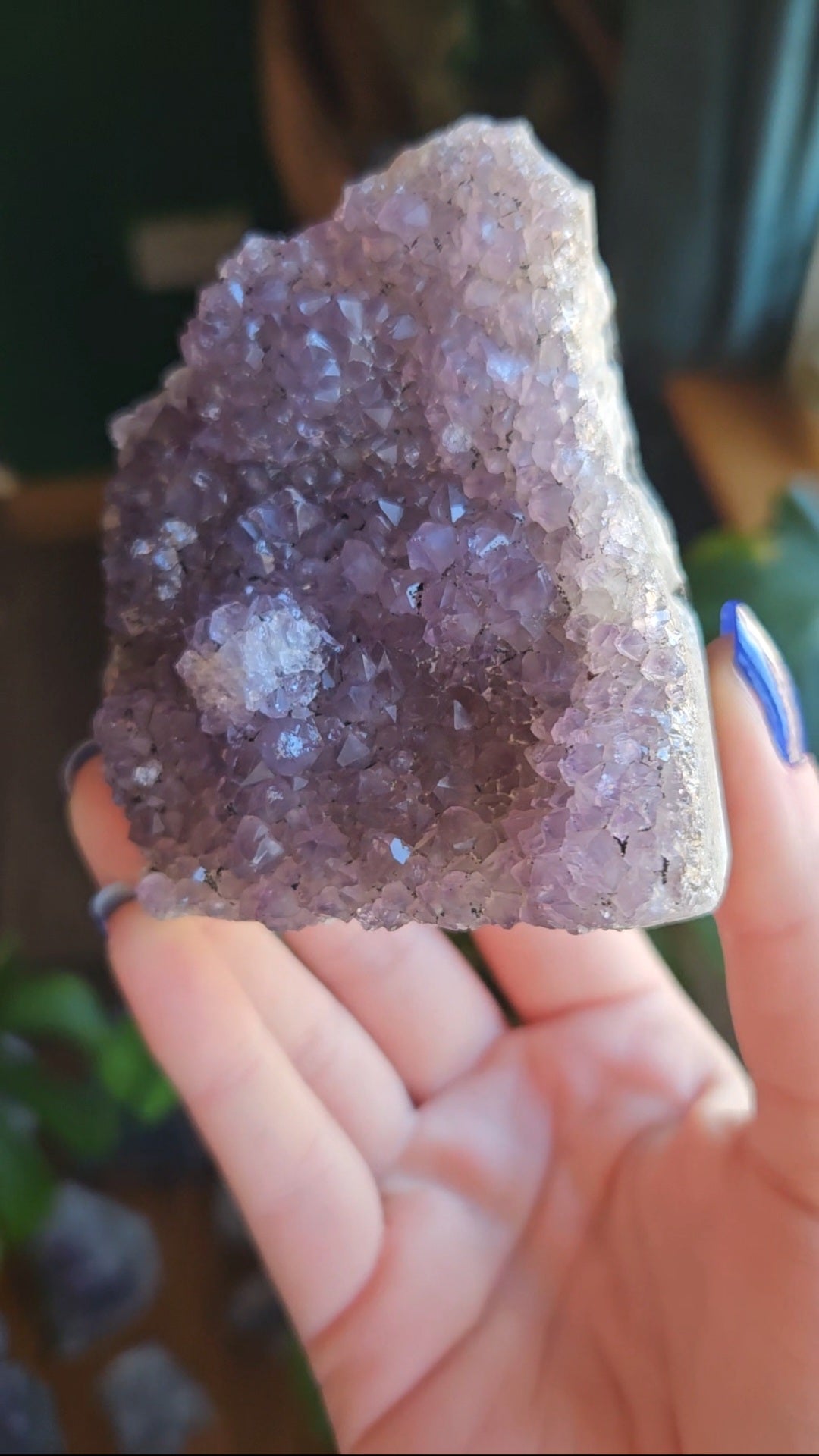 Amethyst with Quartz inclusion geode - 284g