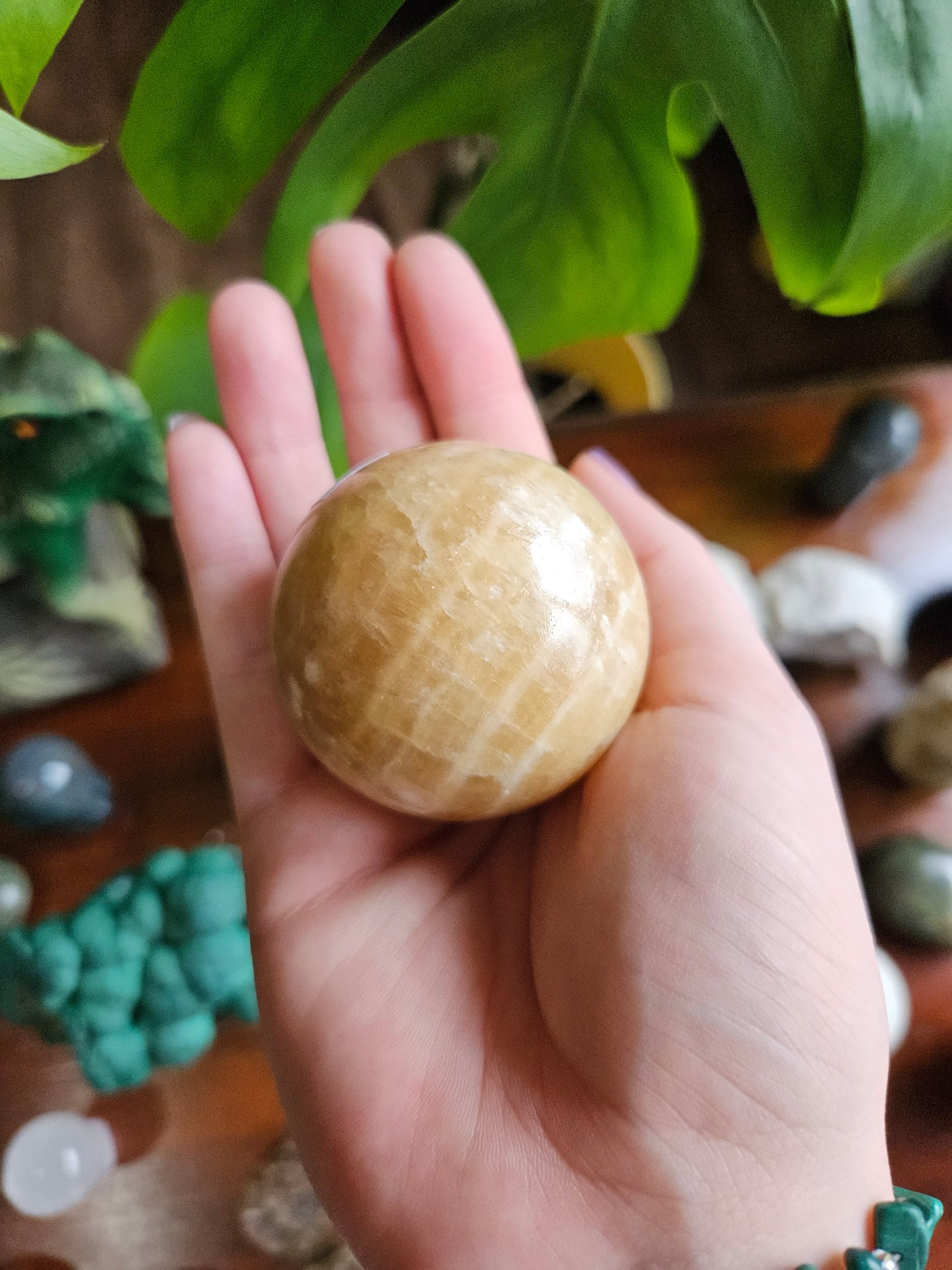 Honey Calcite planet