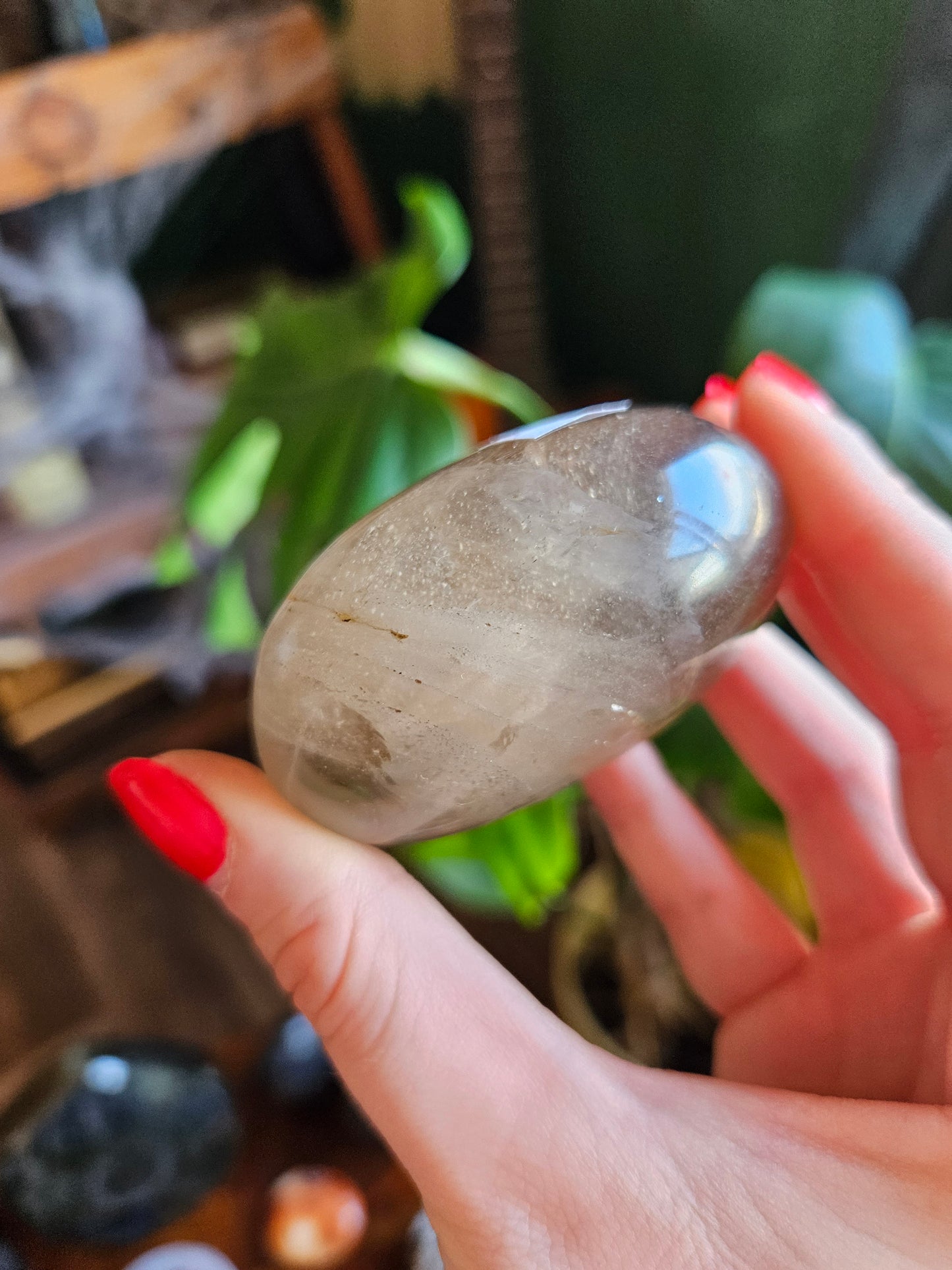 Smoky Quartz palmstone