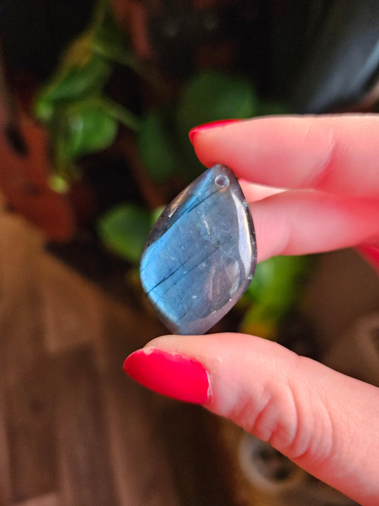 Blue Labradorite Crystal Cabochon