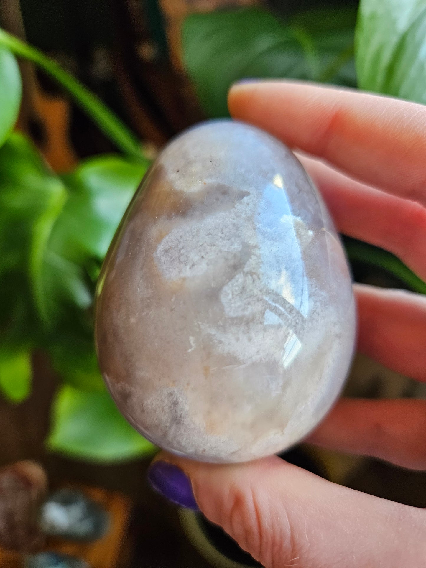 Flower Agate egg