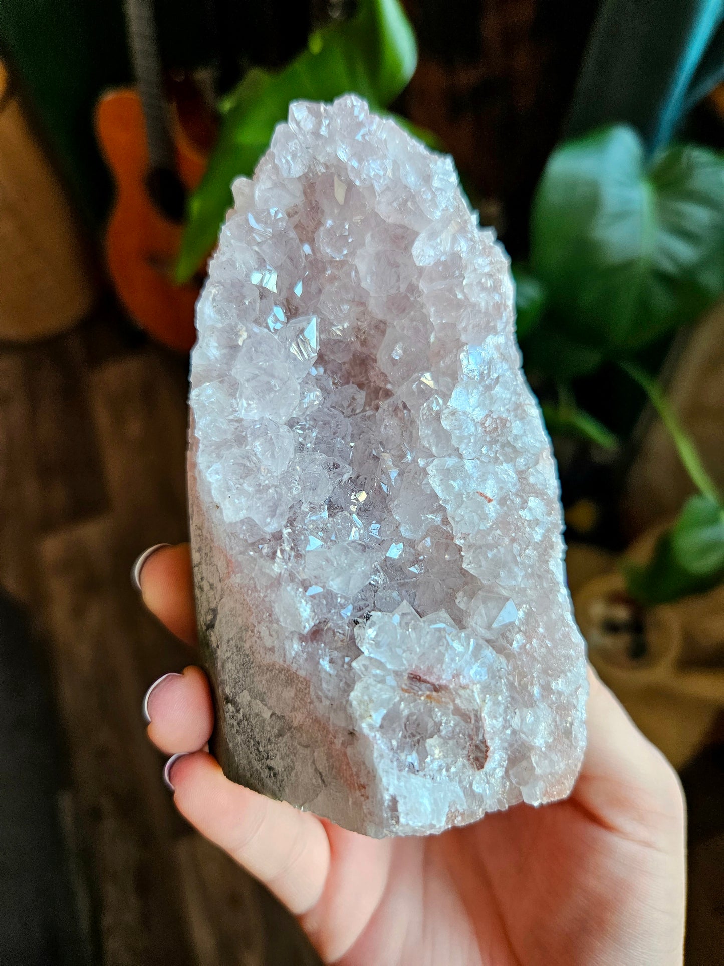 Pink Amethyst geode
