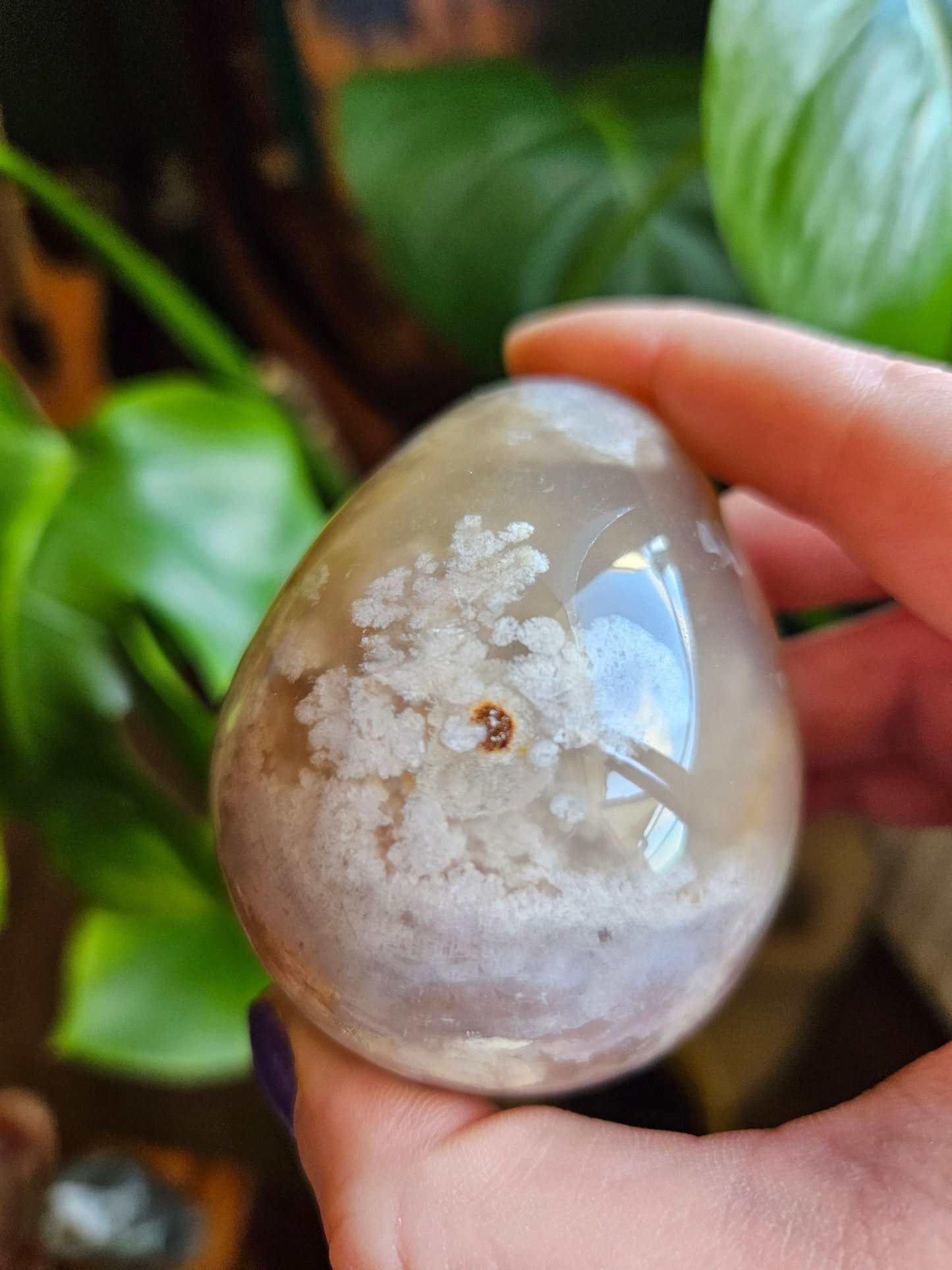 Flower Agate egg
