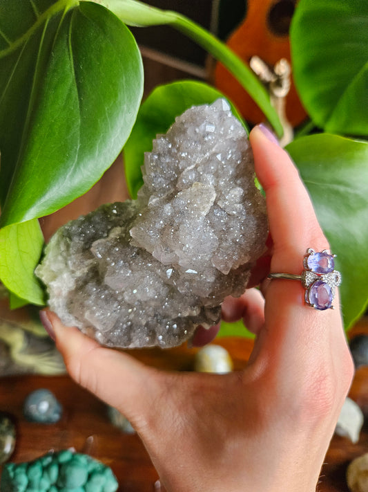 Fluorite on Quartz specimen