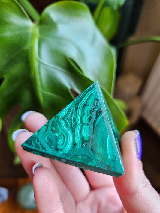 Malachite pyramid