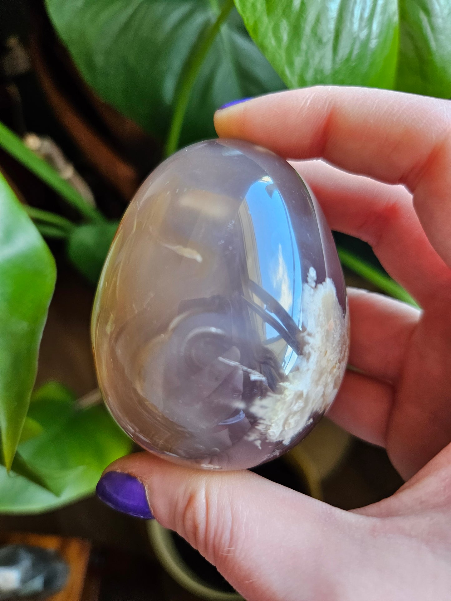 Flower Agate egg