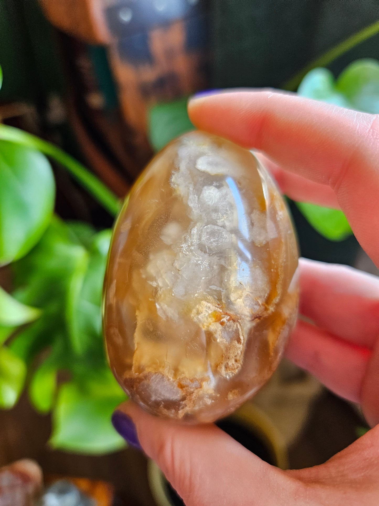 Flower Agate egg