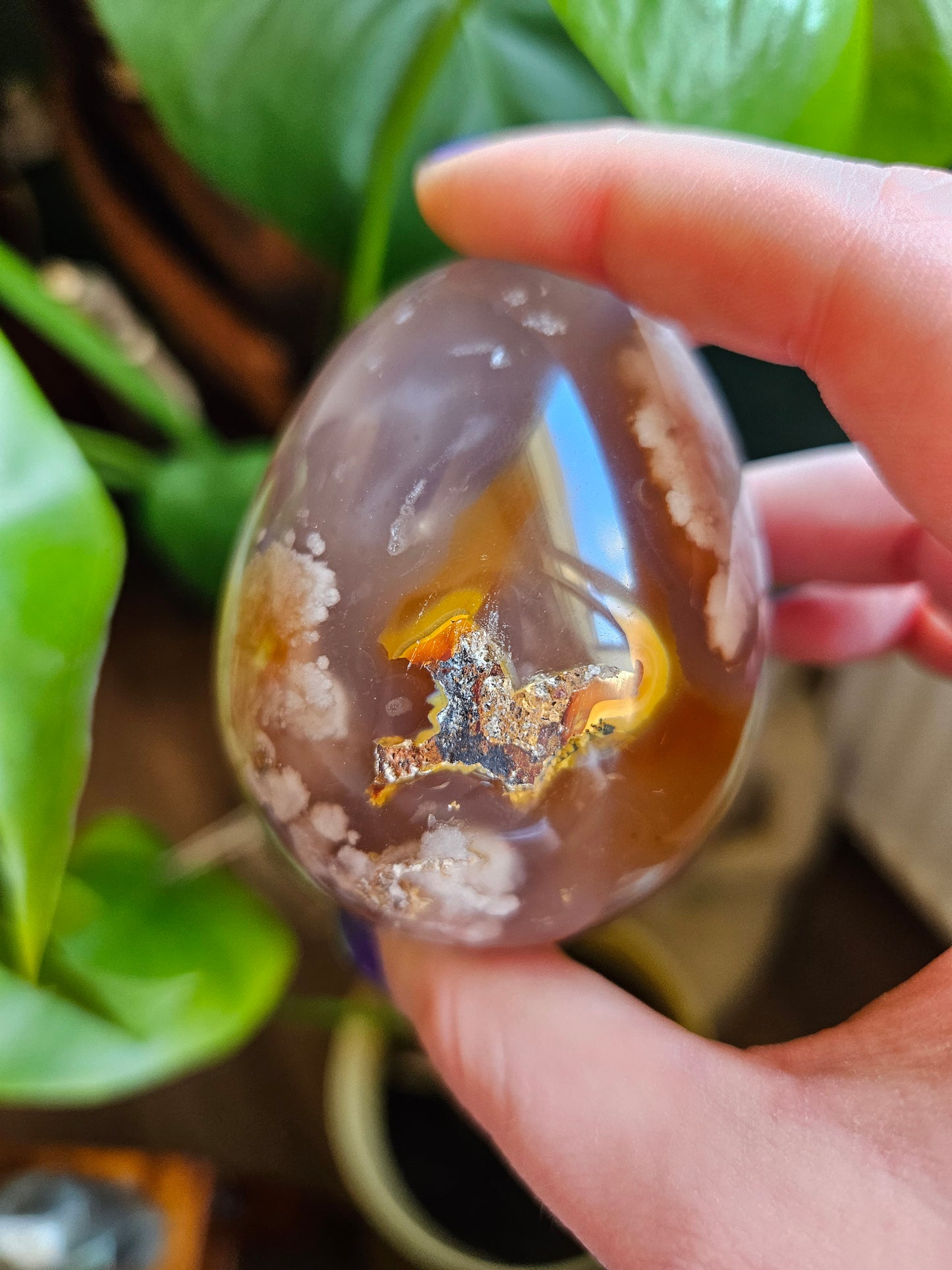Flower Agate egg