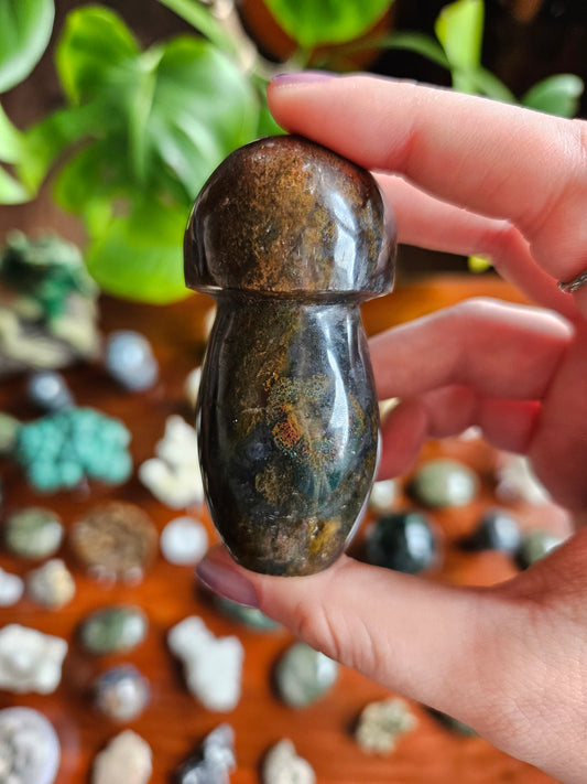 Ocean Jasper mushroom - 133g