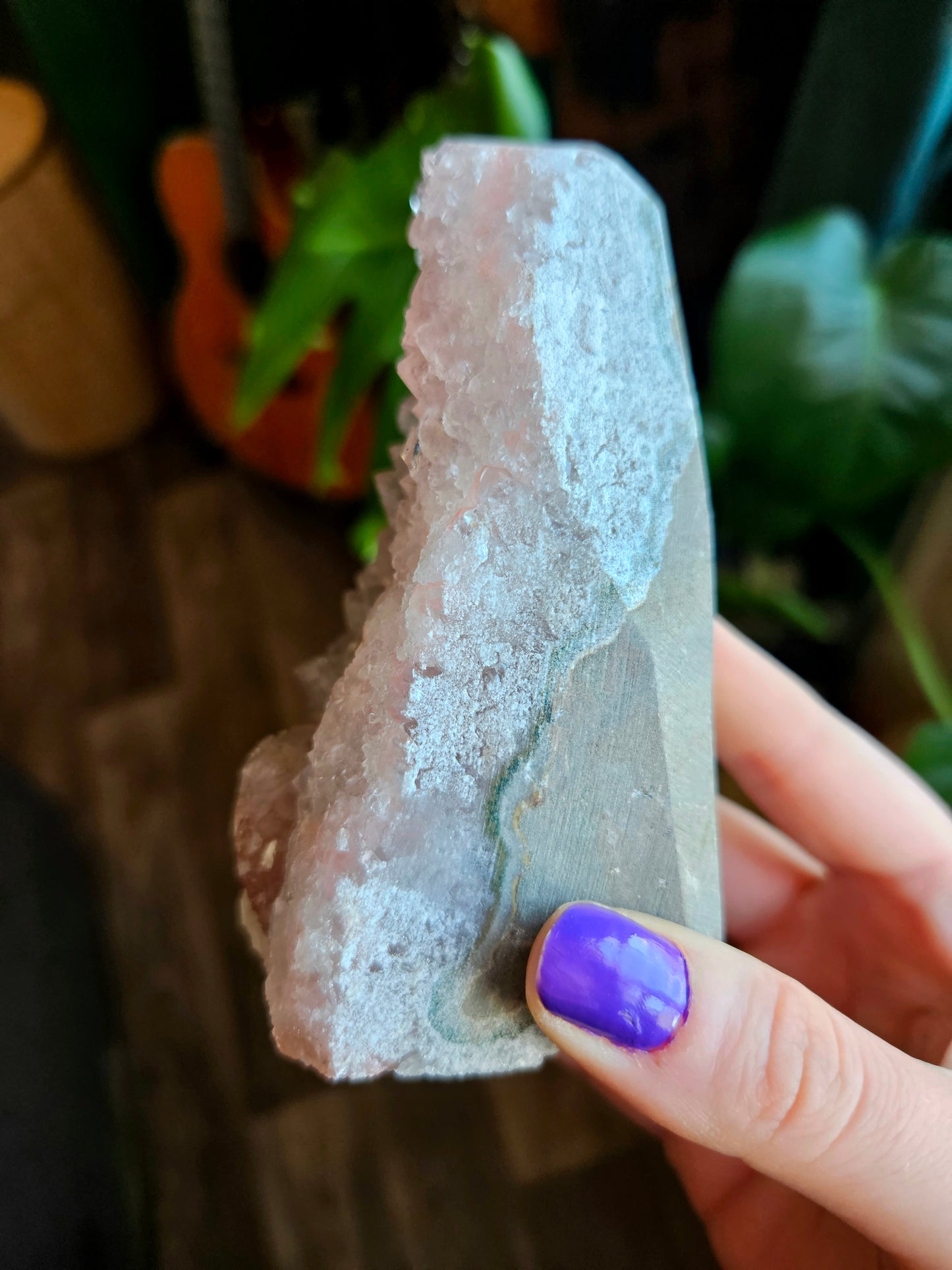 Pink Amethyst geode