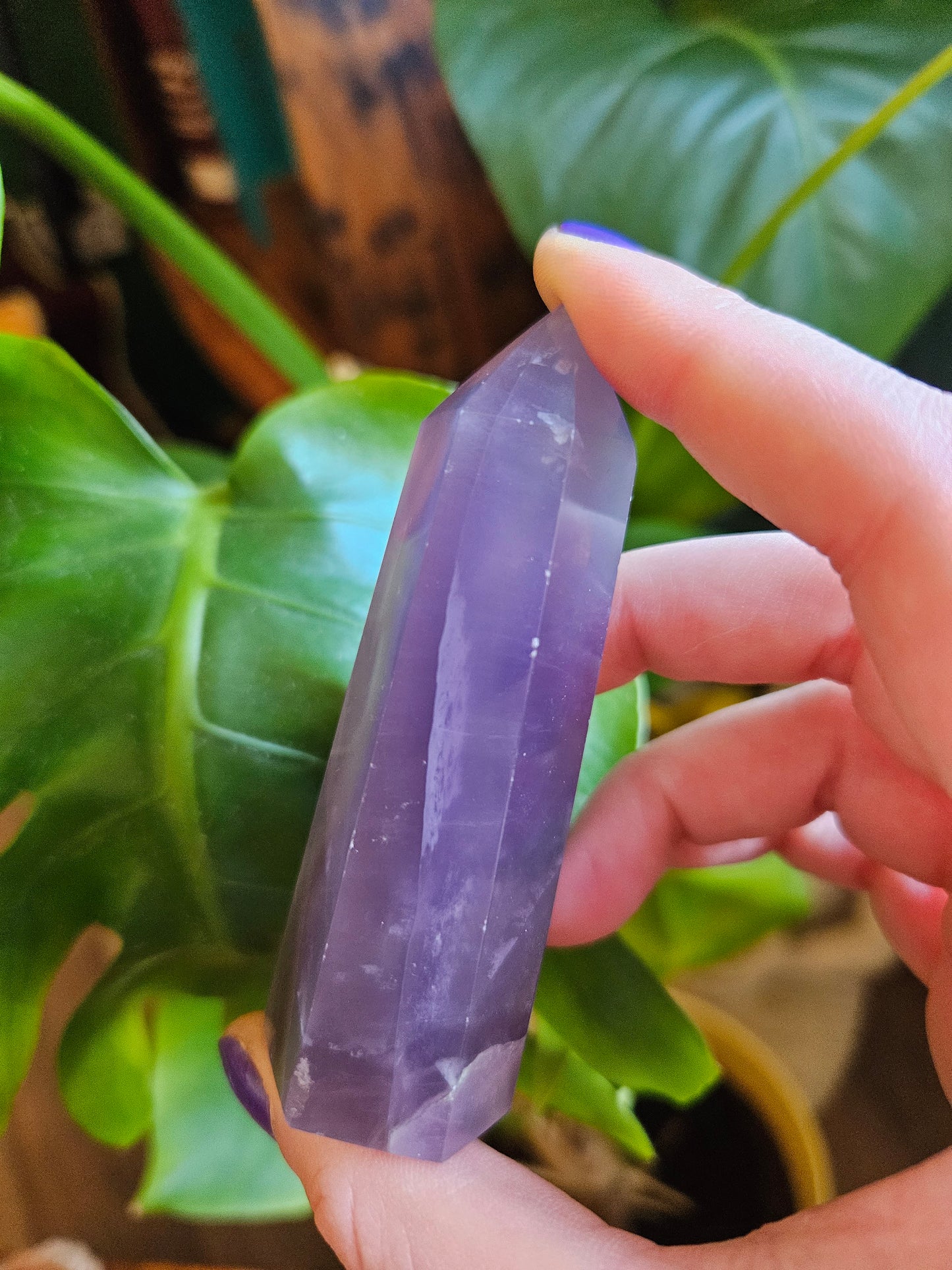 Small Purple Fluorite tower