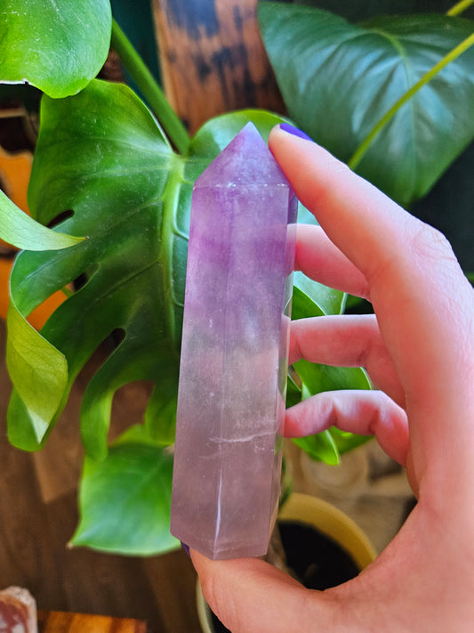 Tall Purple Fluorite tower