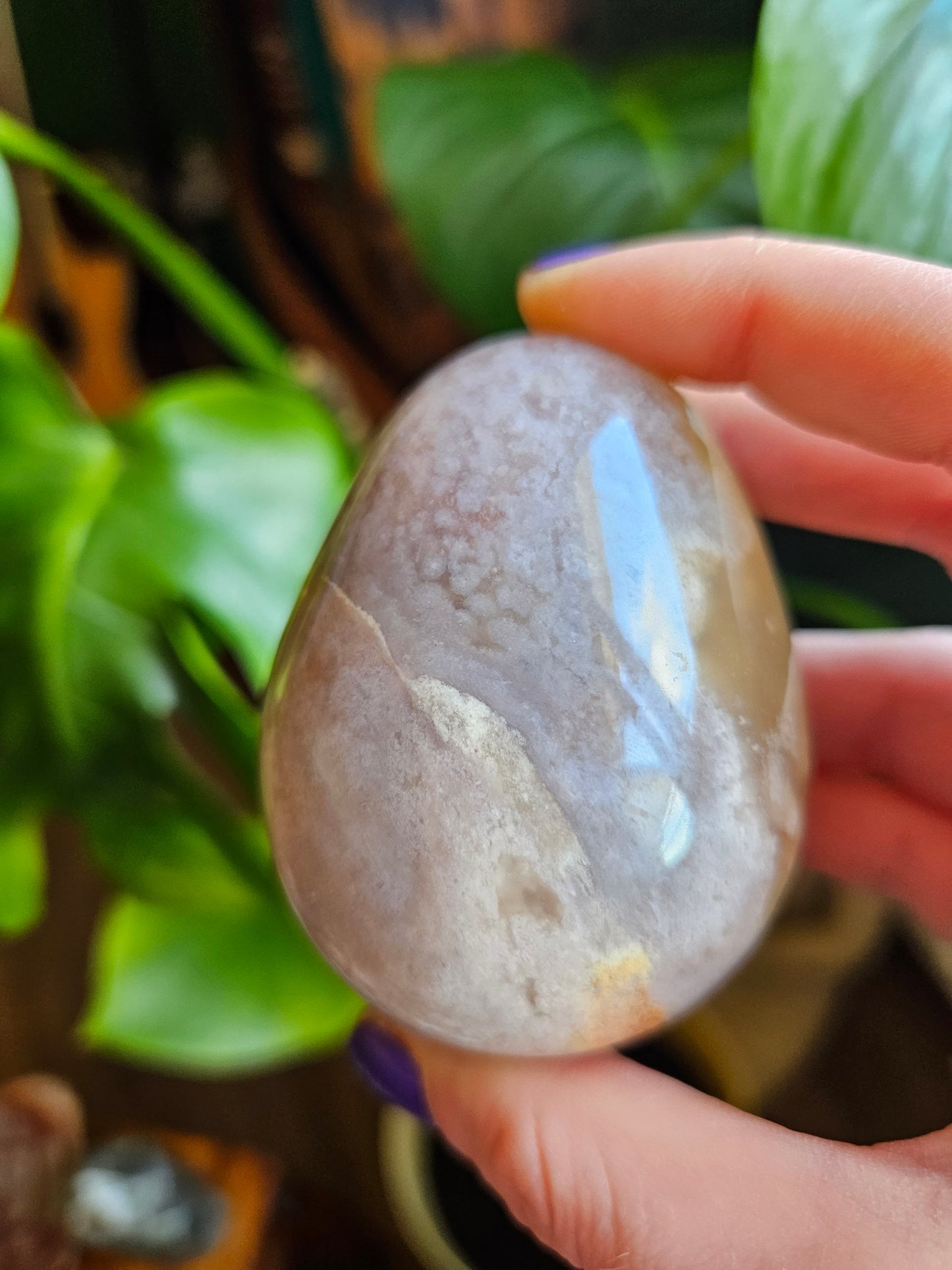 Flower Agate egg
