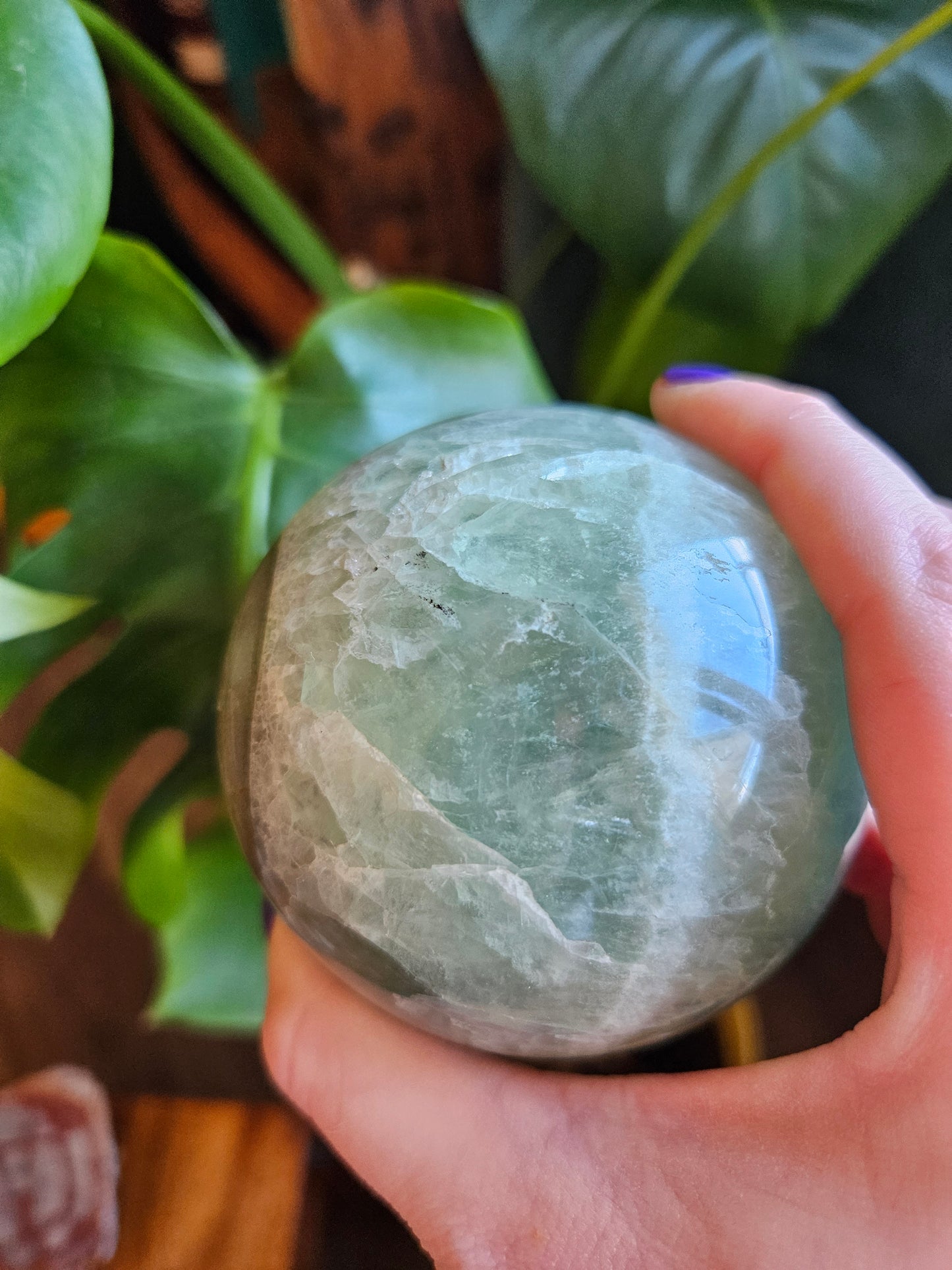 XL Green Fluorite planet