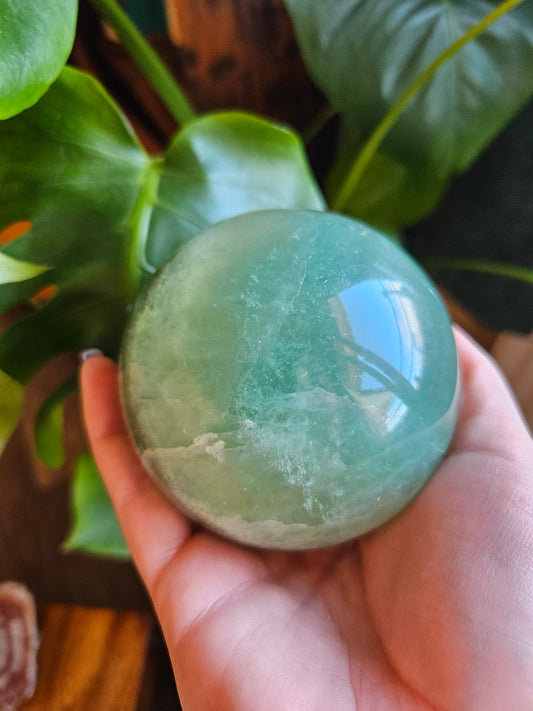 XL Green Fluorite planet