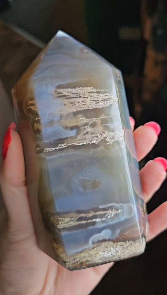 XL Orca Agate tower - 671g
