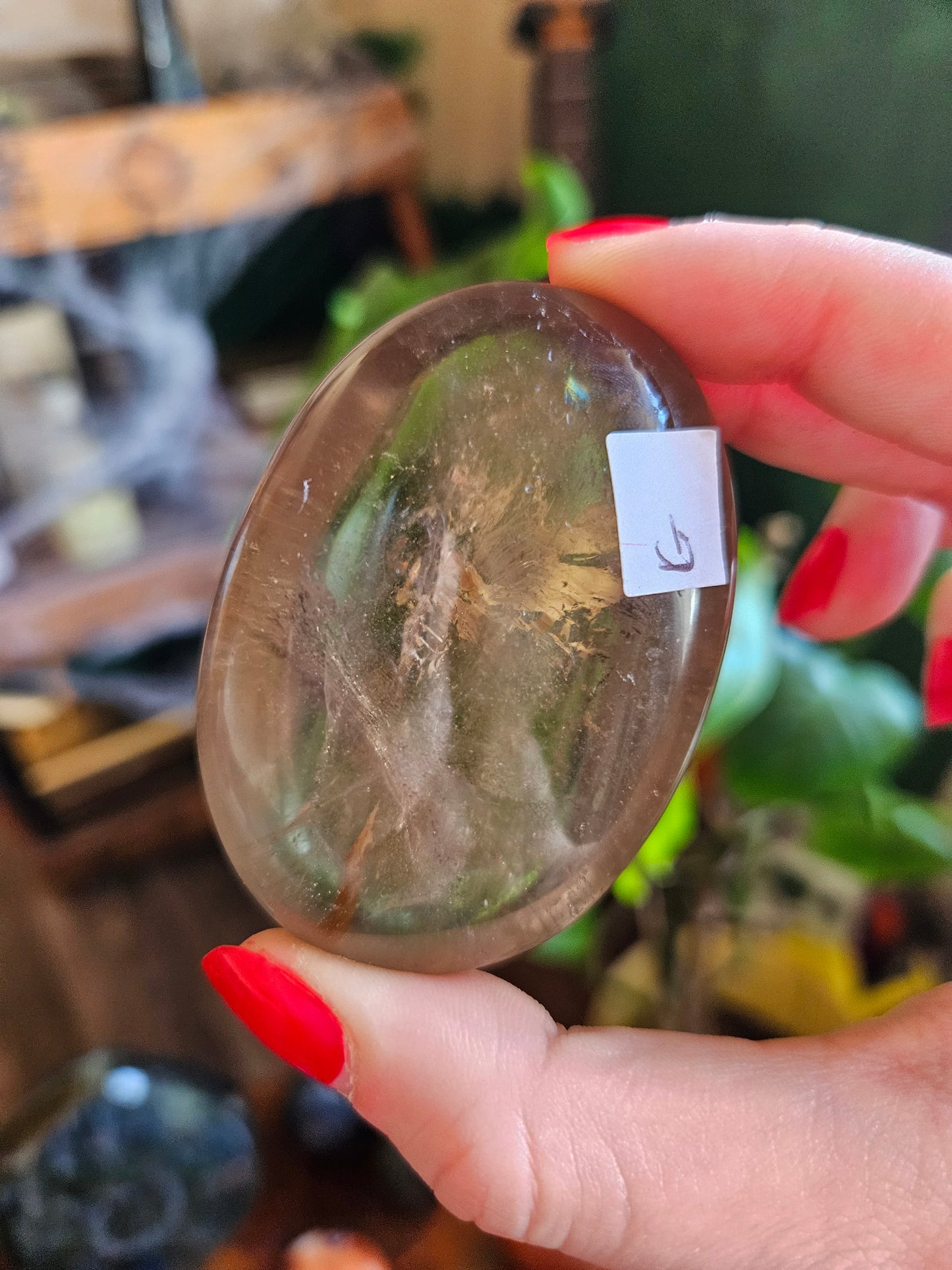 Smoky Quartz palmstone