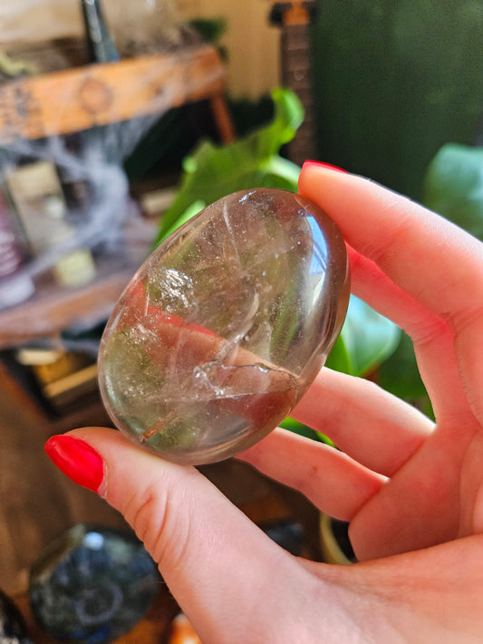 Smoky Quartz palmstone