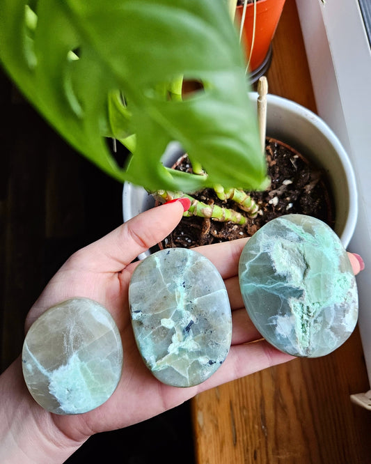 Green Moonstone palmstone