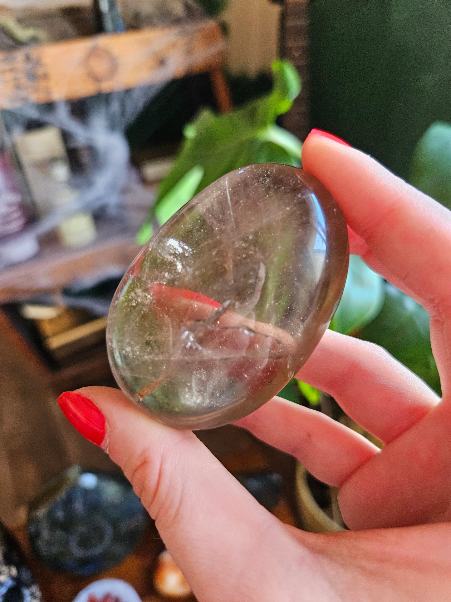 Smoky Quartz palmstone