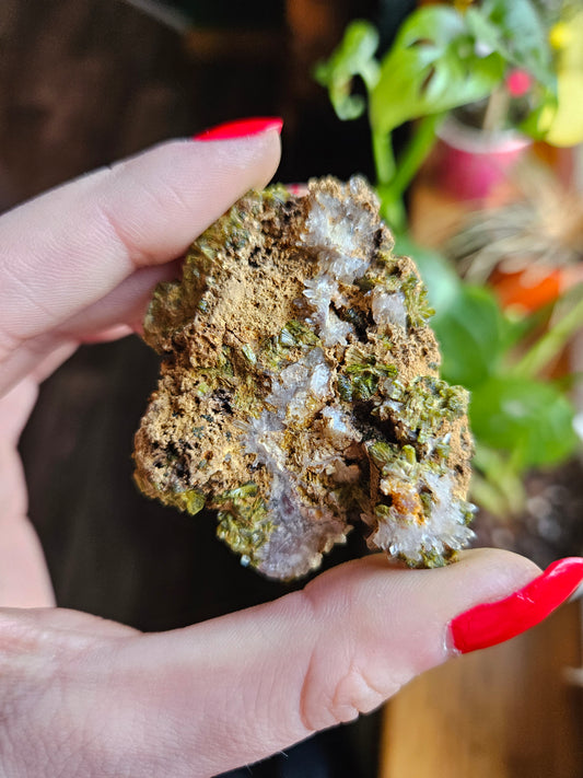 Forest Quartz Epidote specimen