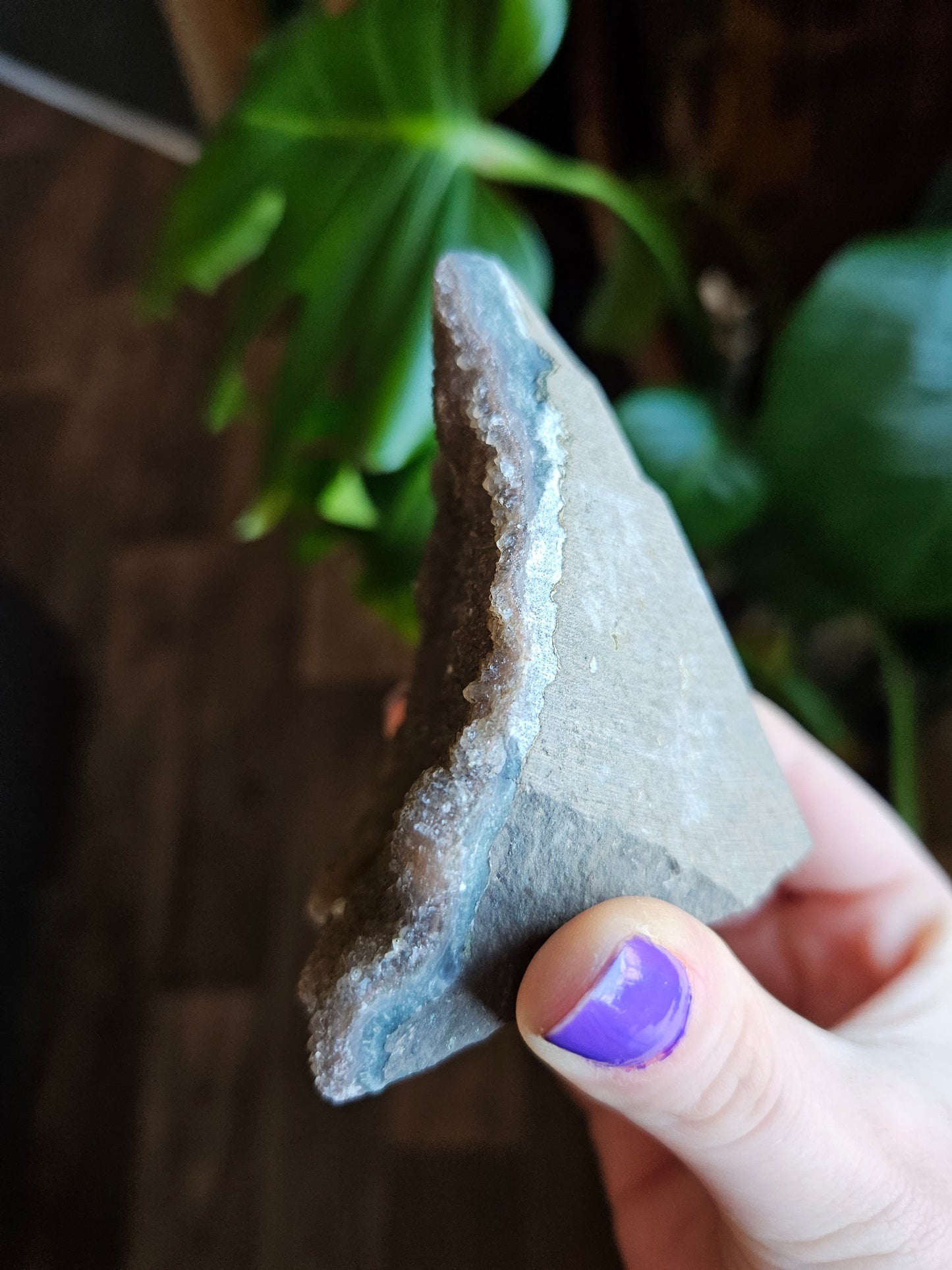 Large Amethyst with Hematite geode