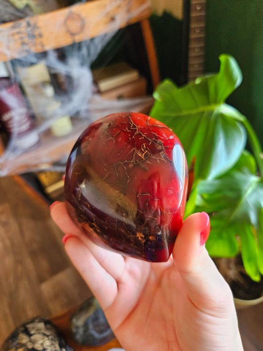 Blood Red Carnelian freeform - 339g