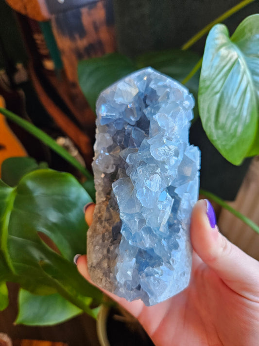 Blue Celestite tower