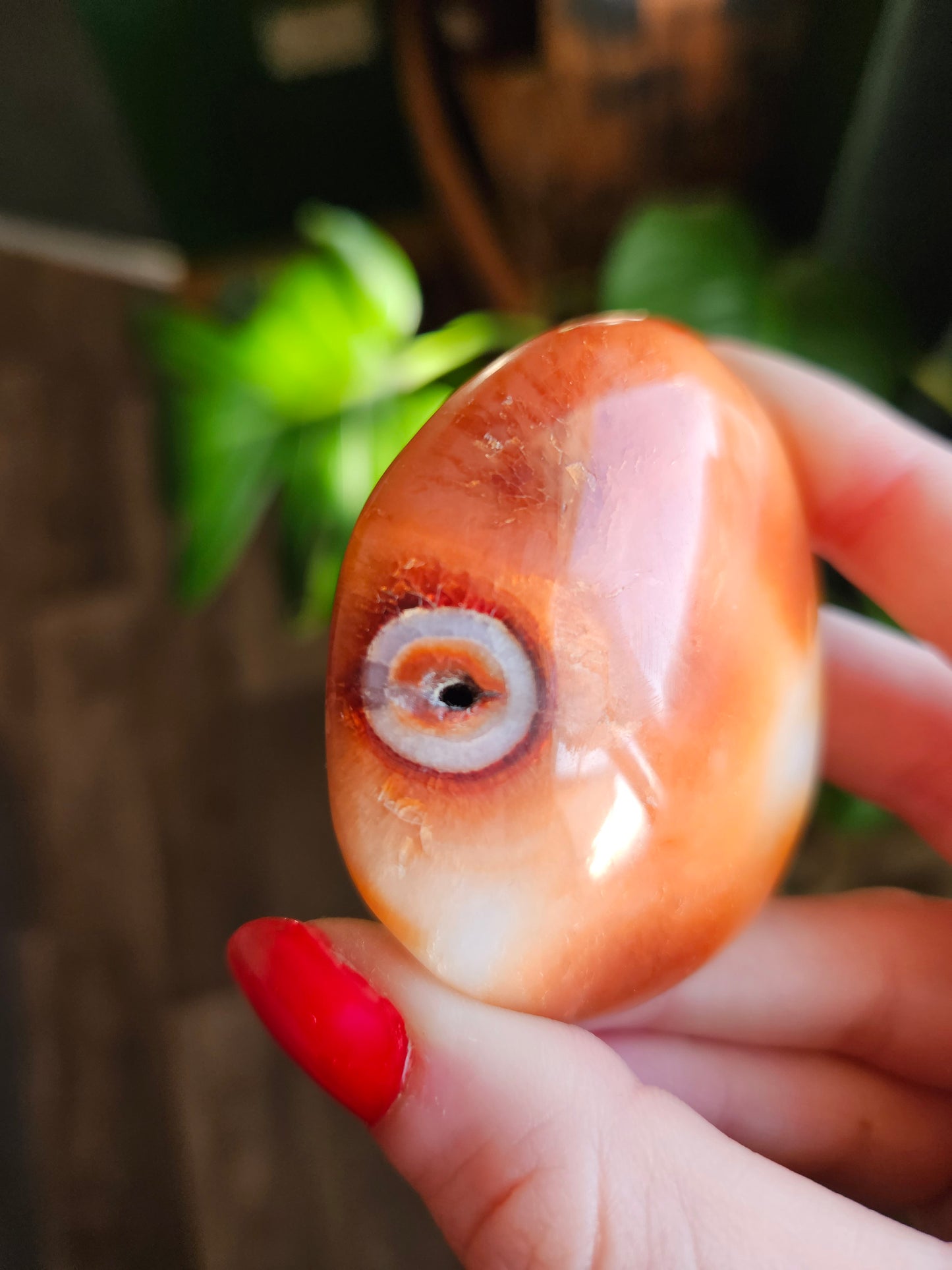 Mango Carnelian palmstone