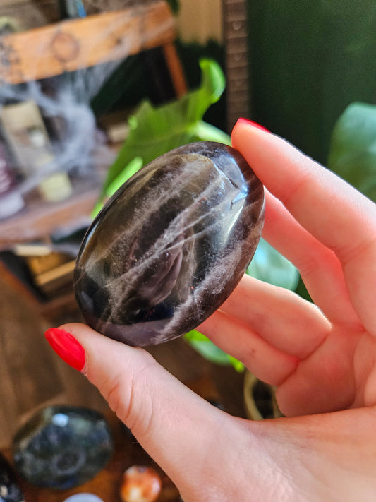 Smoky Quartz palmstone
