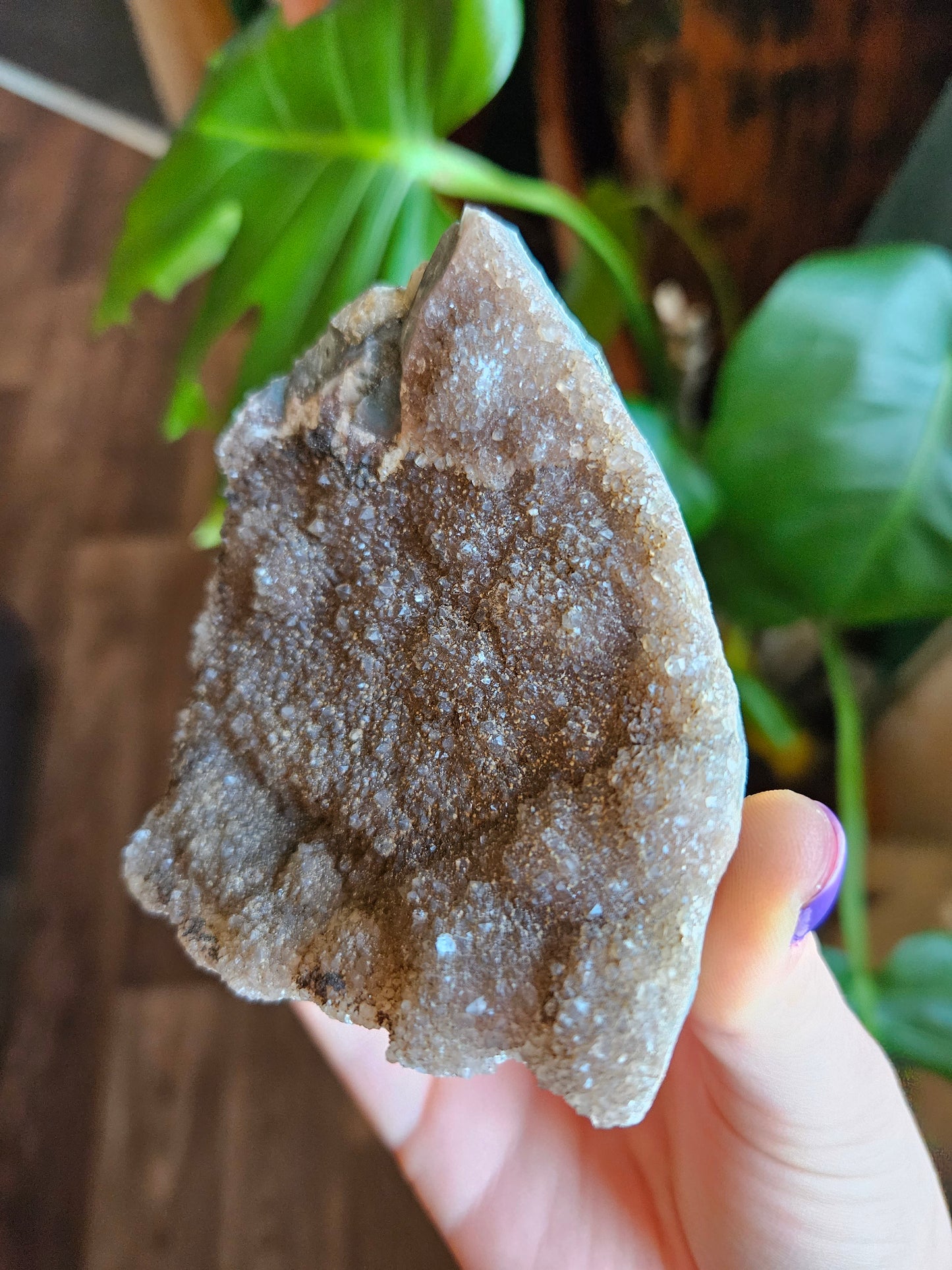 Large Amethyst with Hematite geode
