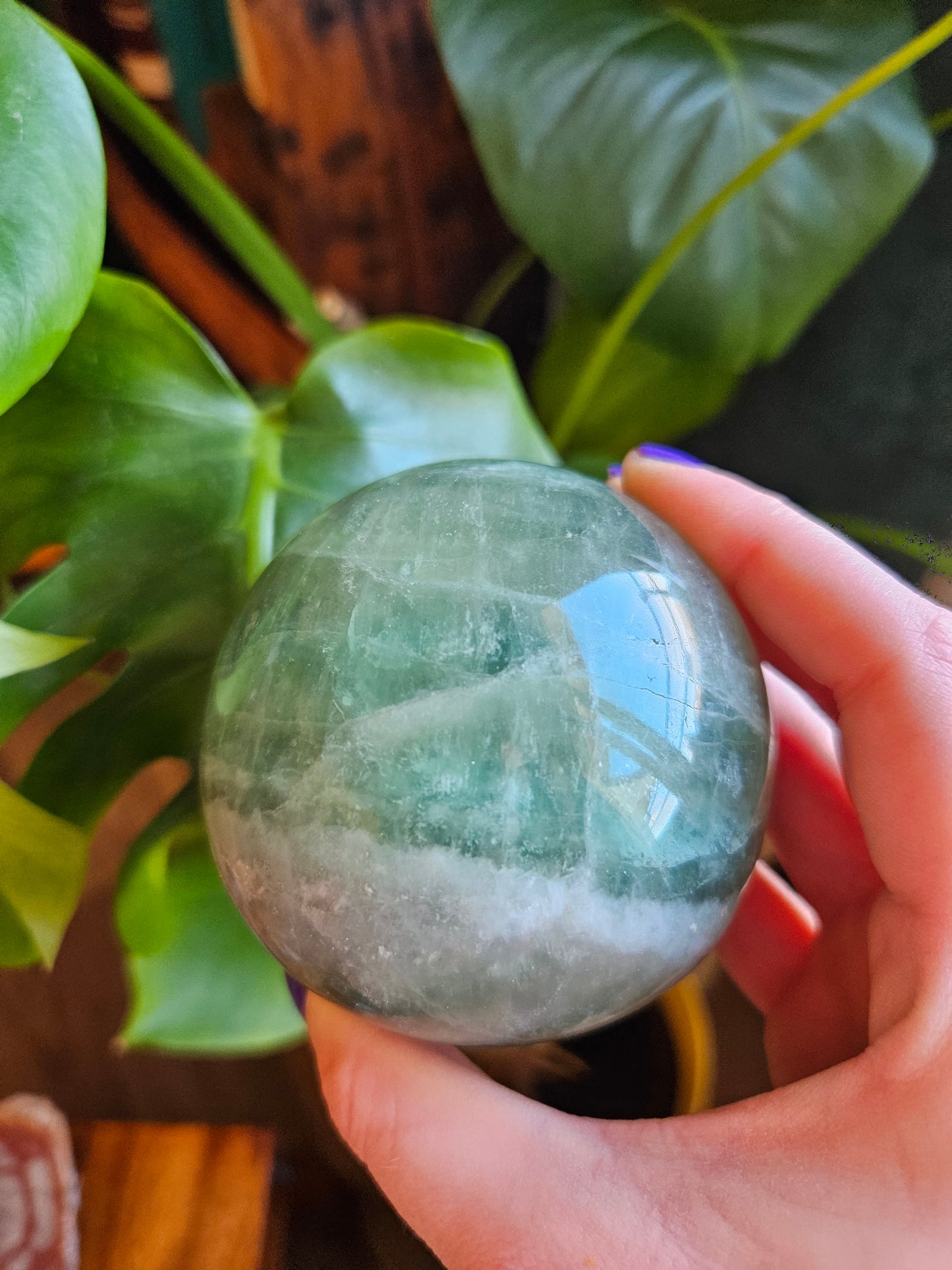Large Green Fluorite planet