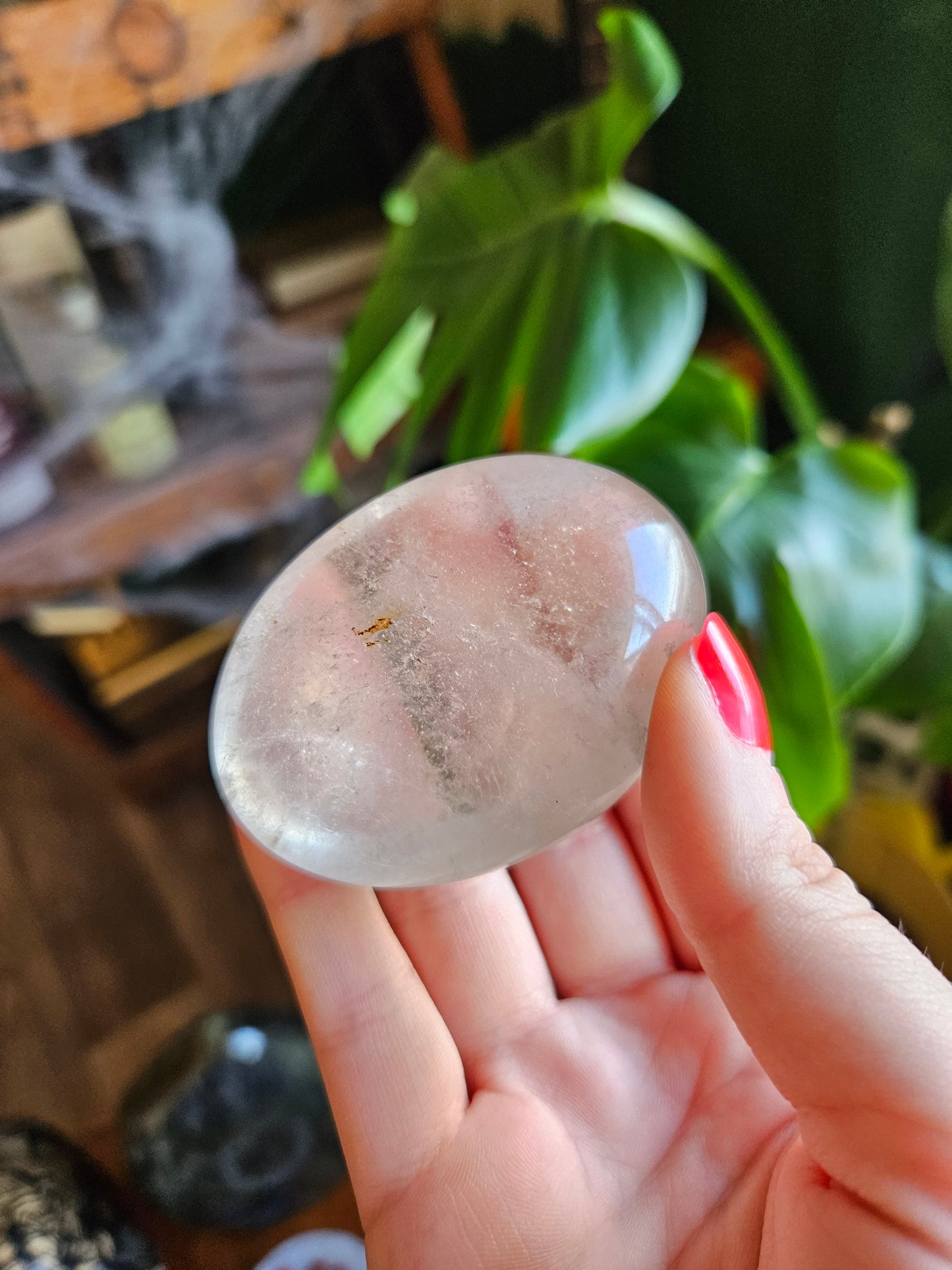 Smoky Quartz palmstone
