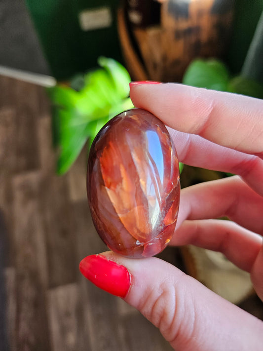Mini Red Carnelian palmstone
