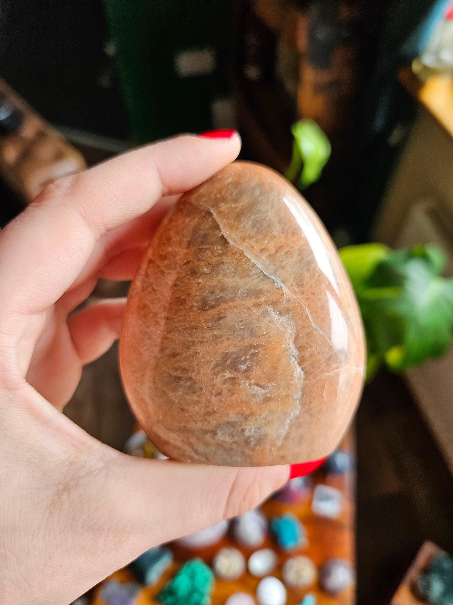 Peach Moonstone freeform - A