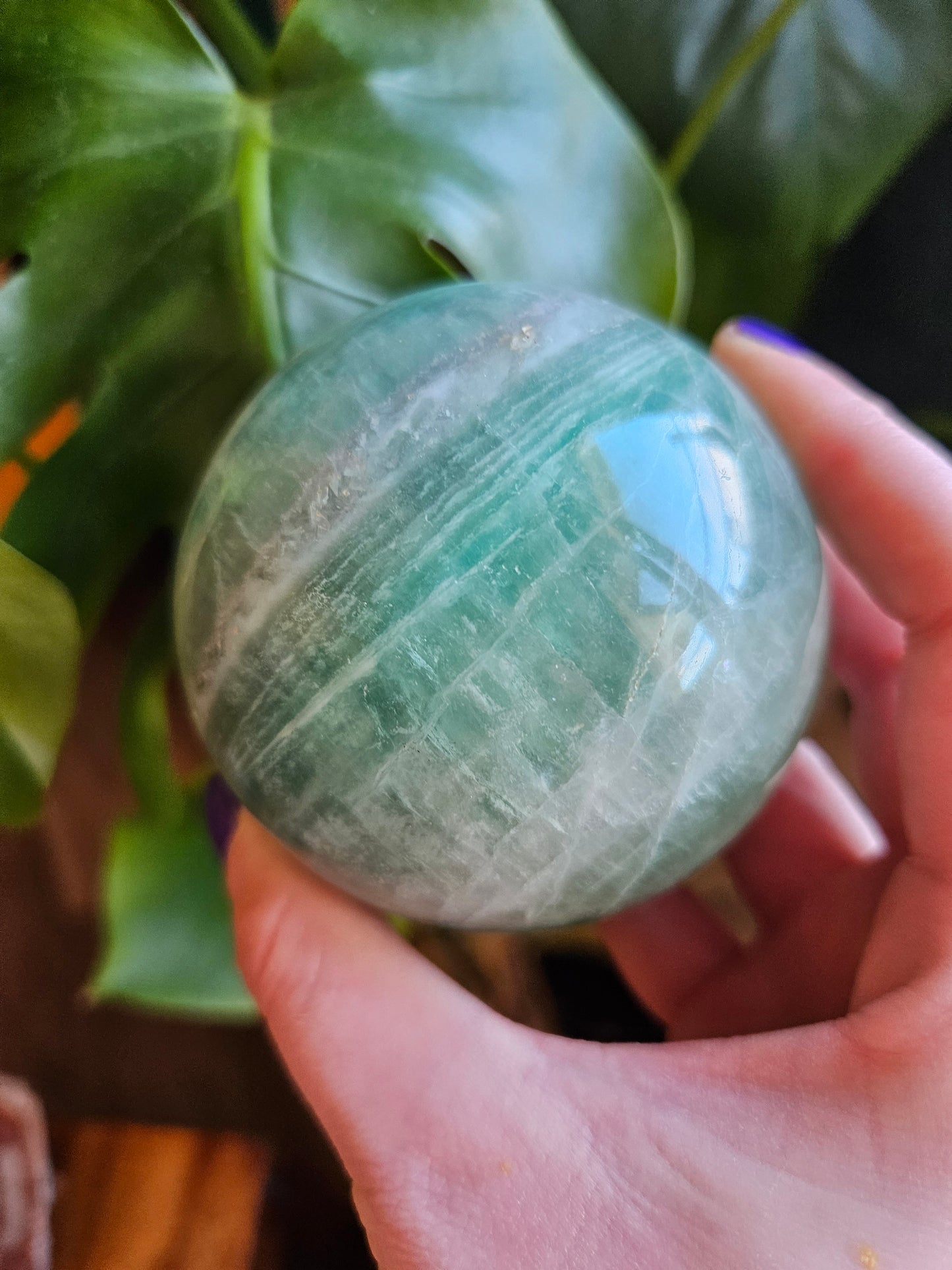 Large Green Fluorite planet