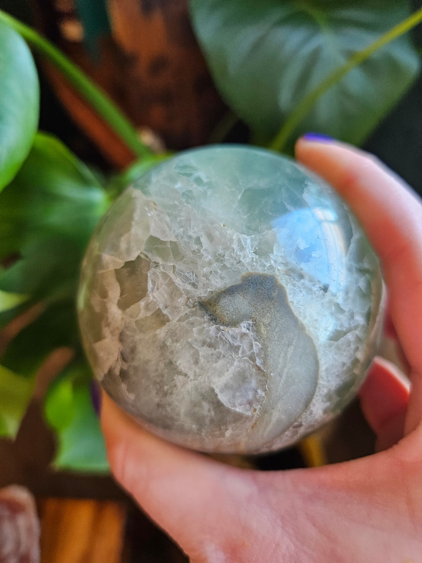 XL Green Fluorite planet